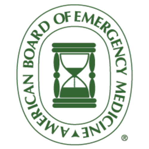 A logo featuring an hourglass inside a stylized oval shape with text surrounding it.