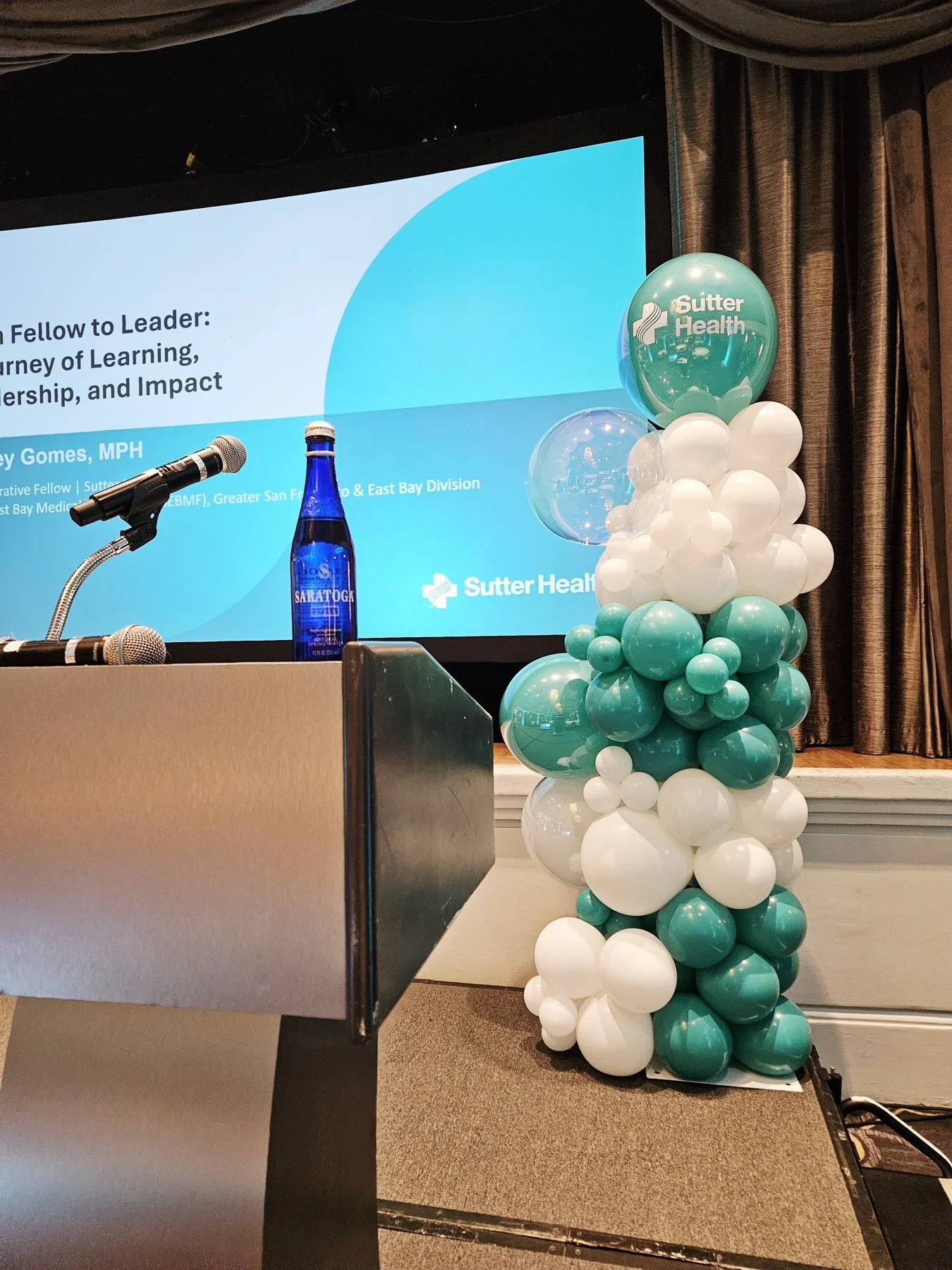 Sutter Health Leadership Event Balloon Column