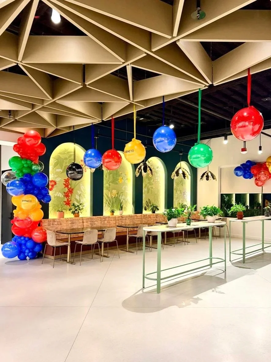 Google Office Opening Event Decor in Sunnyvale | Corporate Balloon Design Silicon Valley