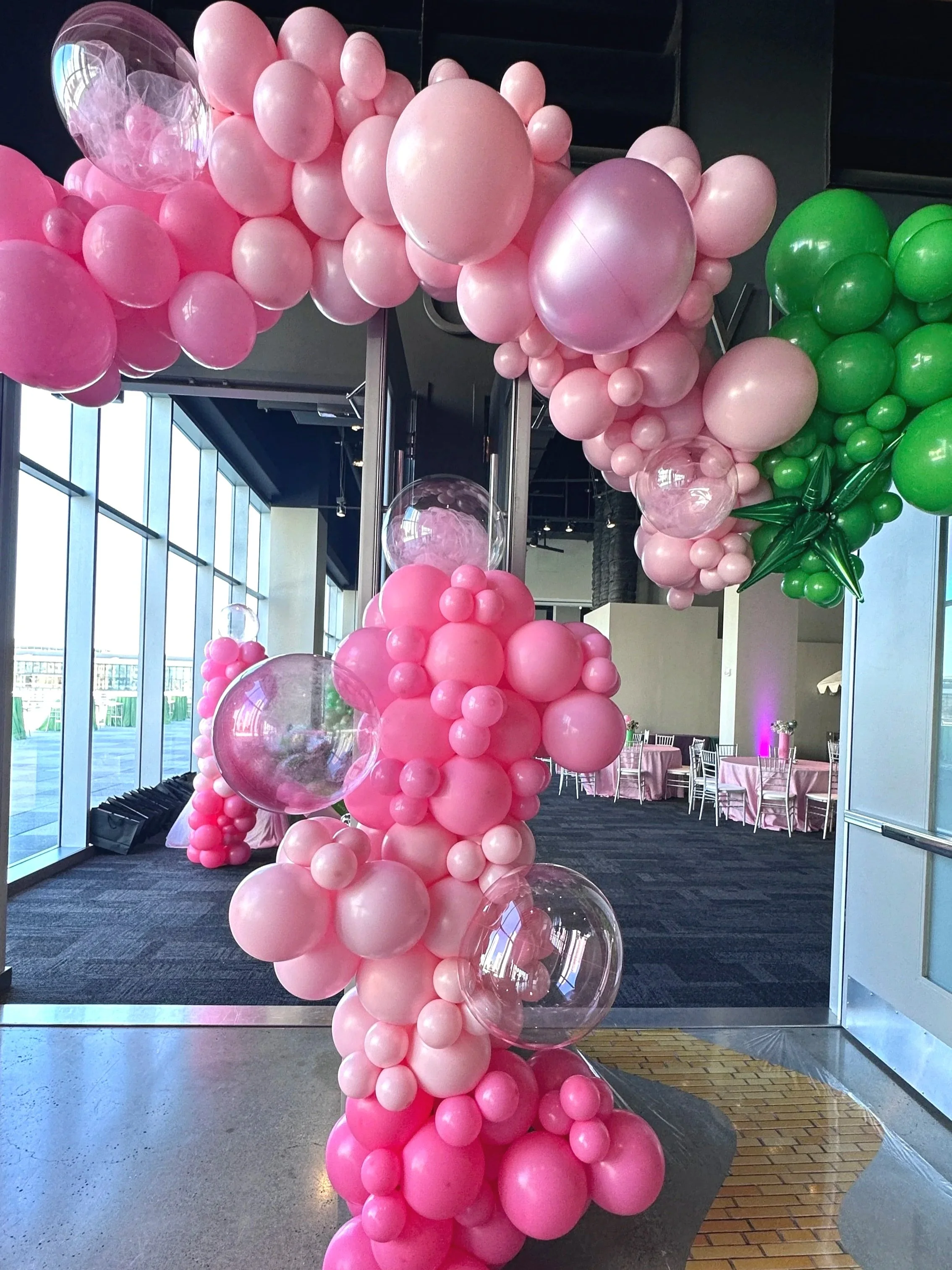 Glinda-Inspired Pink Balloon Arch | Wizard of Oz Corporate Event SF