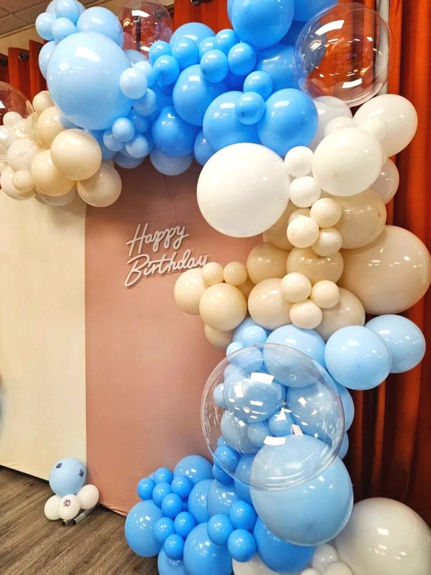 First Birthday Balloon Décor | Baby Boy Celebration