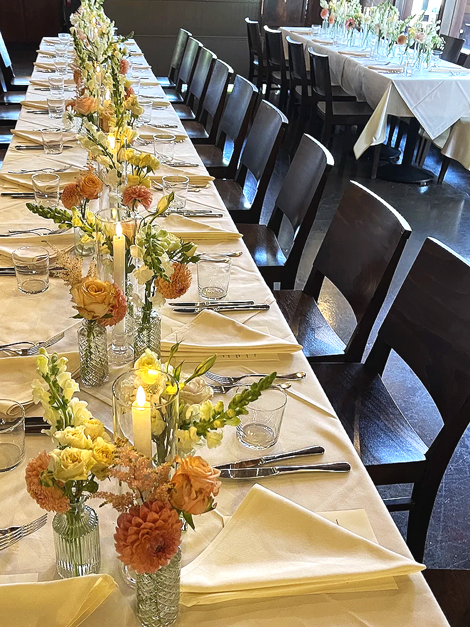 Elegant Table Styling with Flowers & Candles