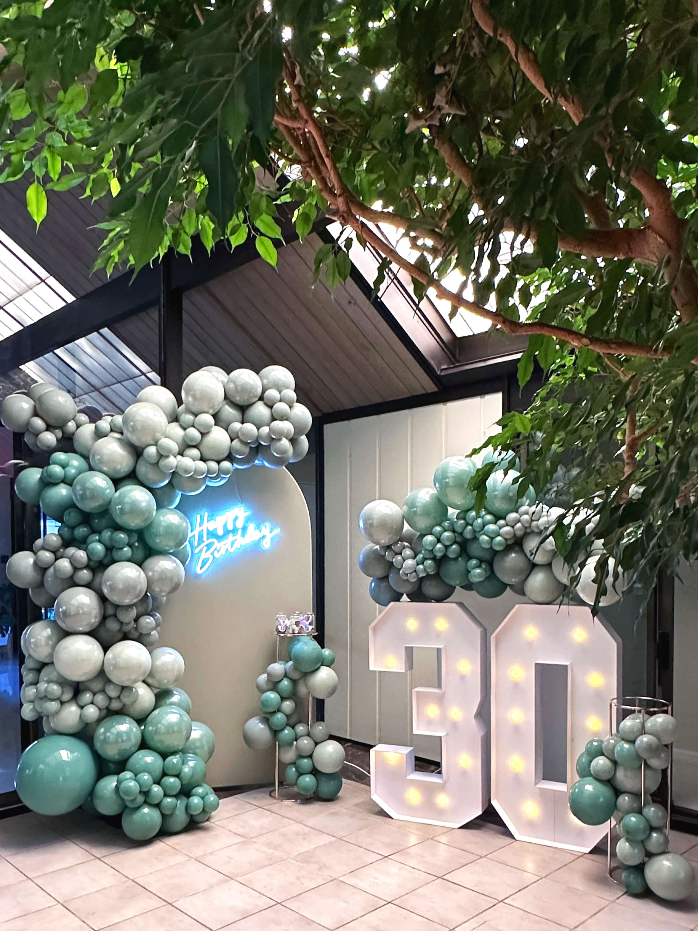 30th Birthday Celebration Décor | Balloon & Light-Up Styling Bay Area
