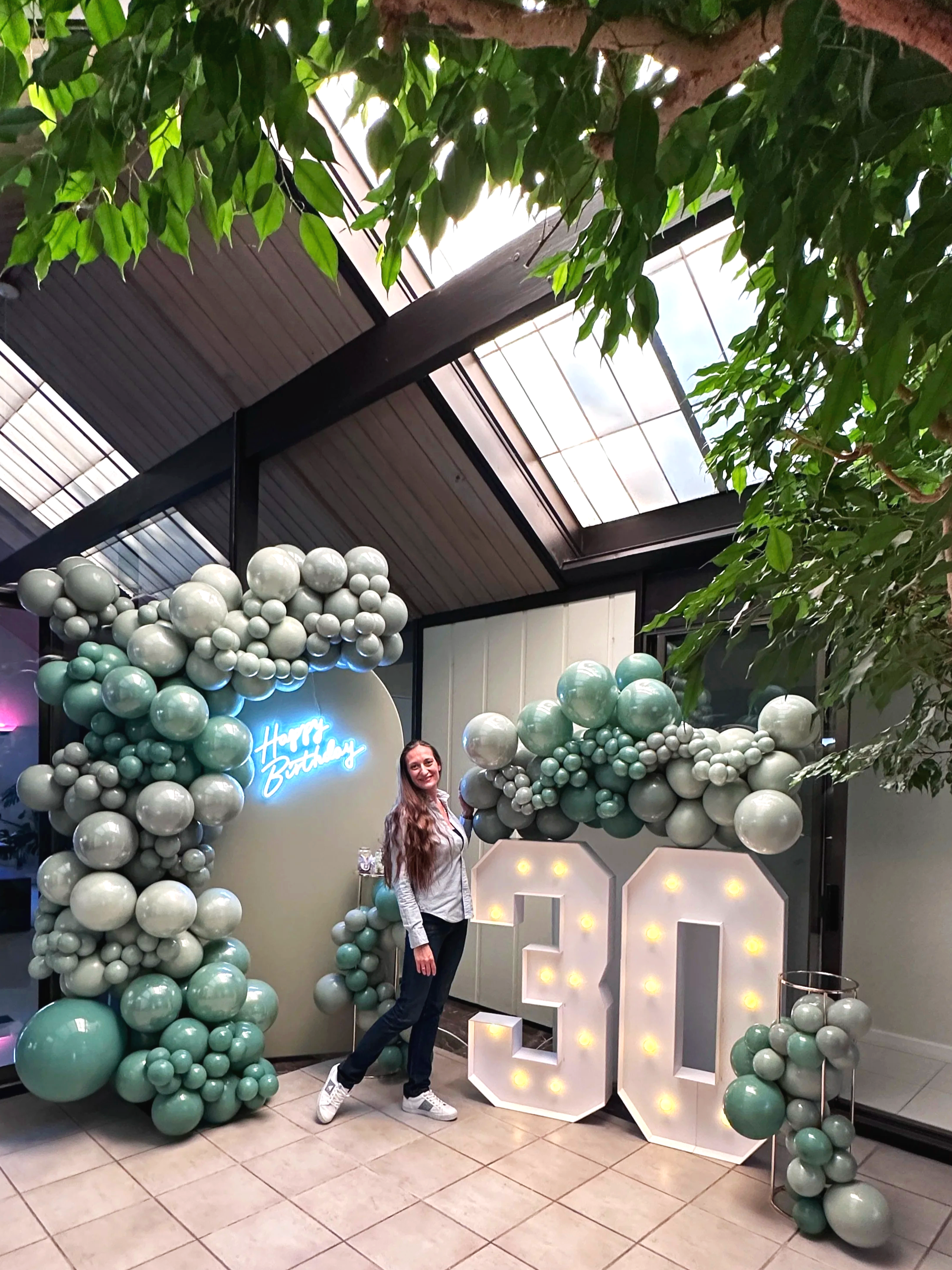 30th Birthday Celebration Décor | Balloon & Light-Up Styling Bay Area