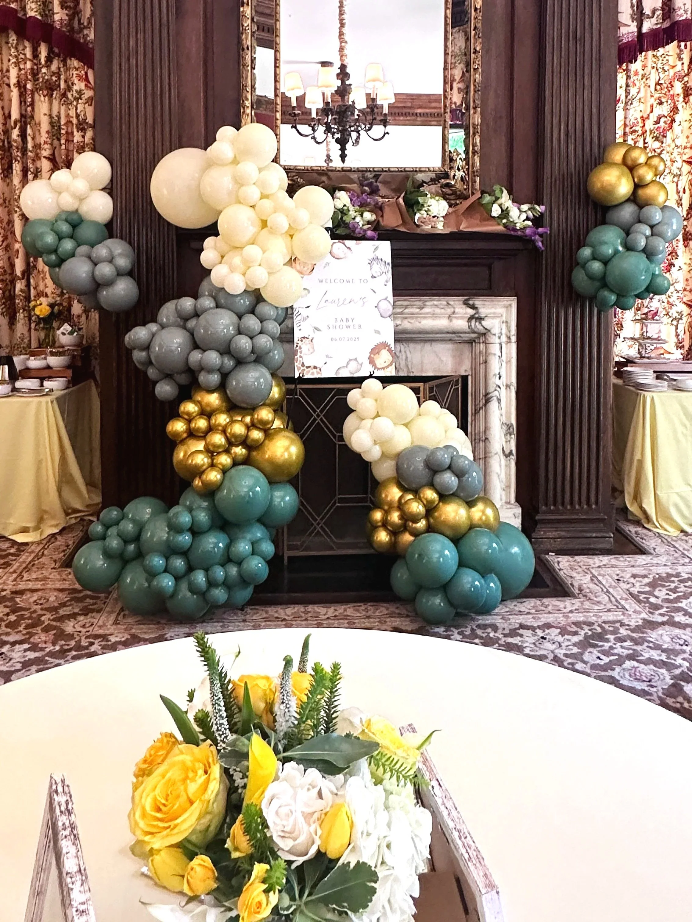 Elegant Baby Shower Décor | Balloon Styling in Burlingame by Balloon Décor Bay Area