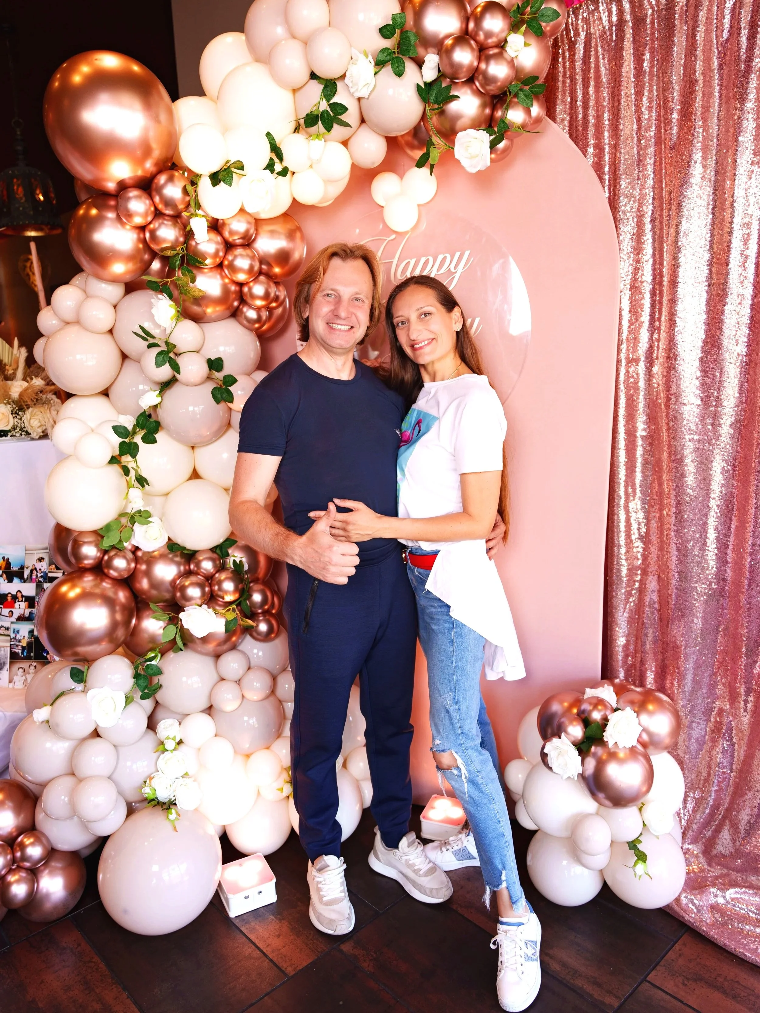 Elegant Pink & White Balloon Décor | Birthday Celebration in the Bay Area