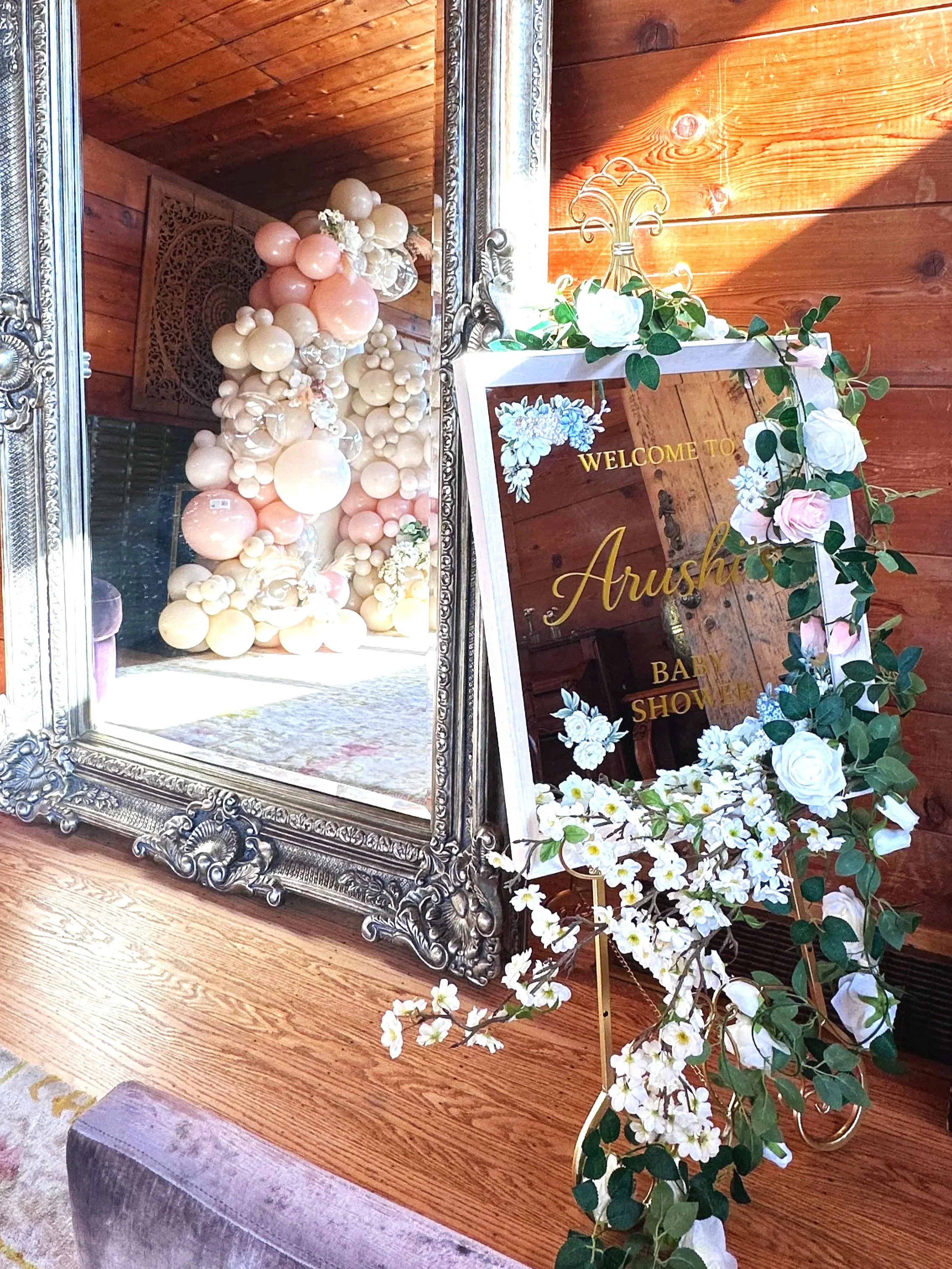 Neutral Baby Shower Décor | Blush & Ivory Balloon Arch