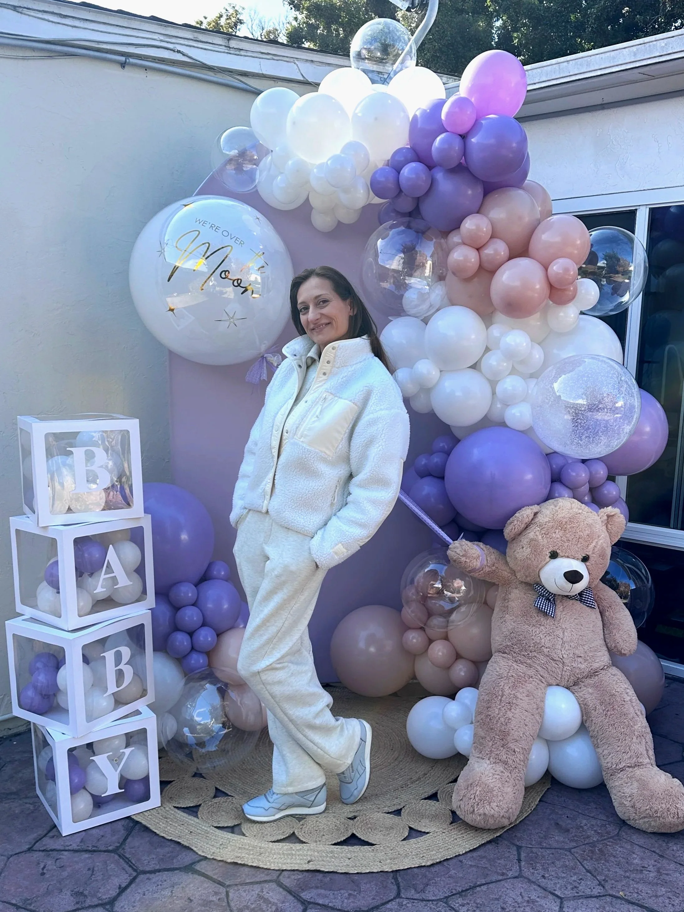 Baby Shower Décor in San Jose | Lavender & Blush Balloon Arch