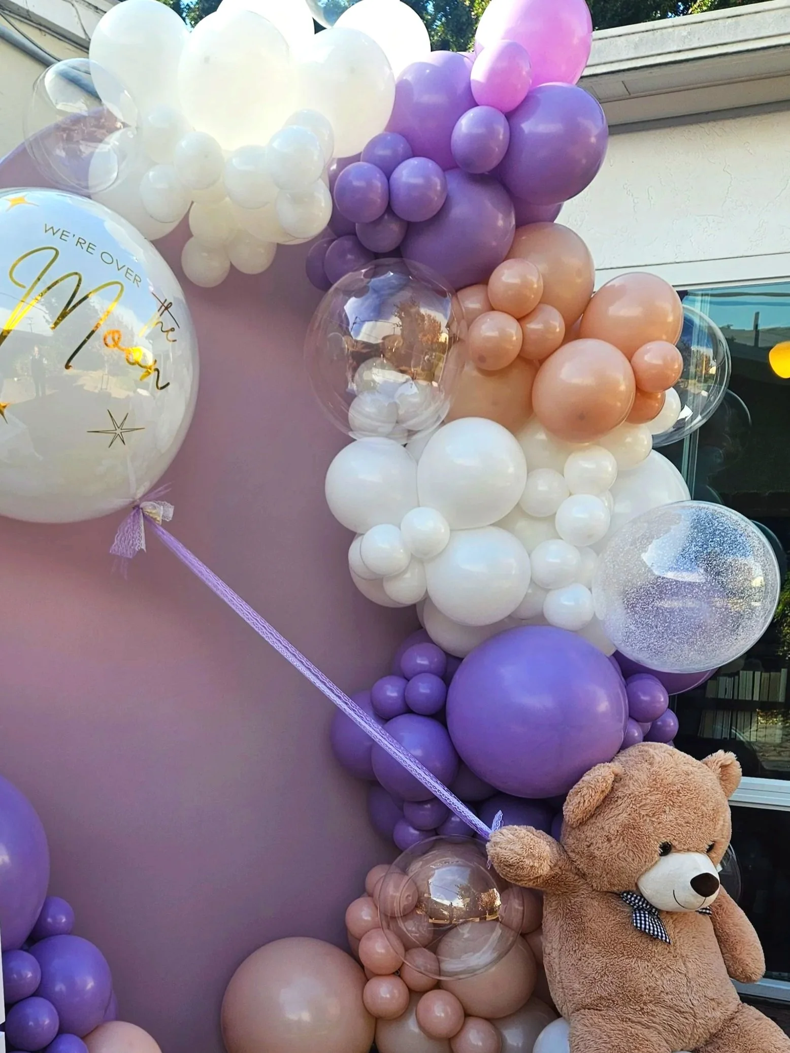 Baby Shower Décor in San Jose | Lavender & Blush Balloon Arch