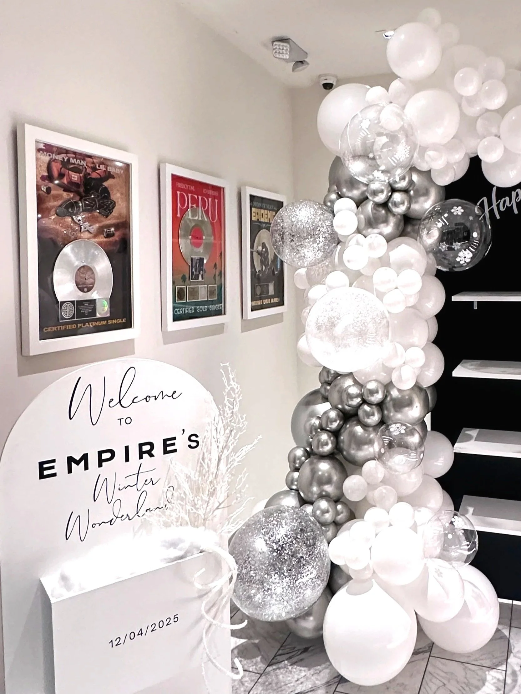 Corporate Holiday Balloon Décor | San Francisco Winter Wonderland