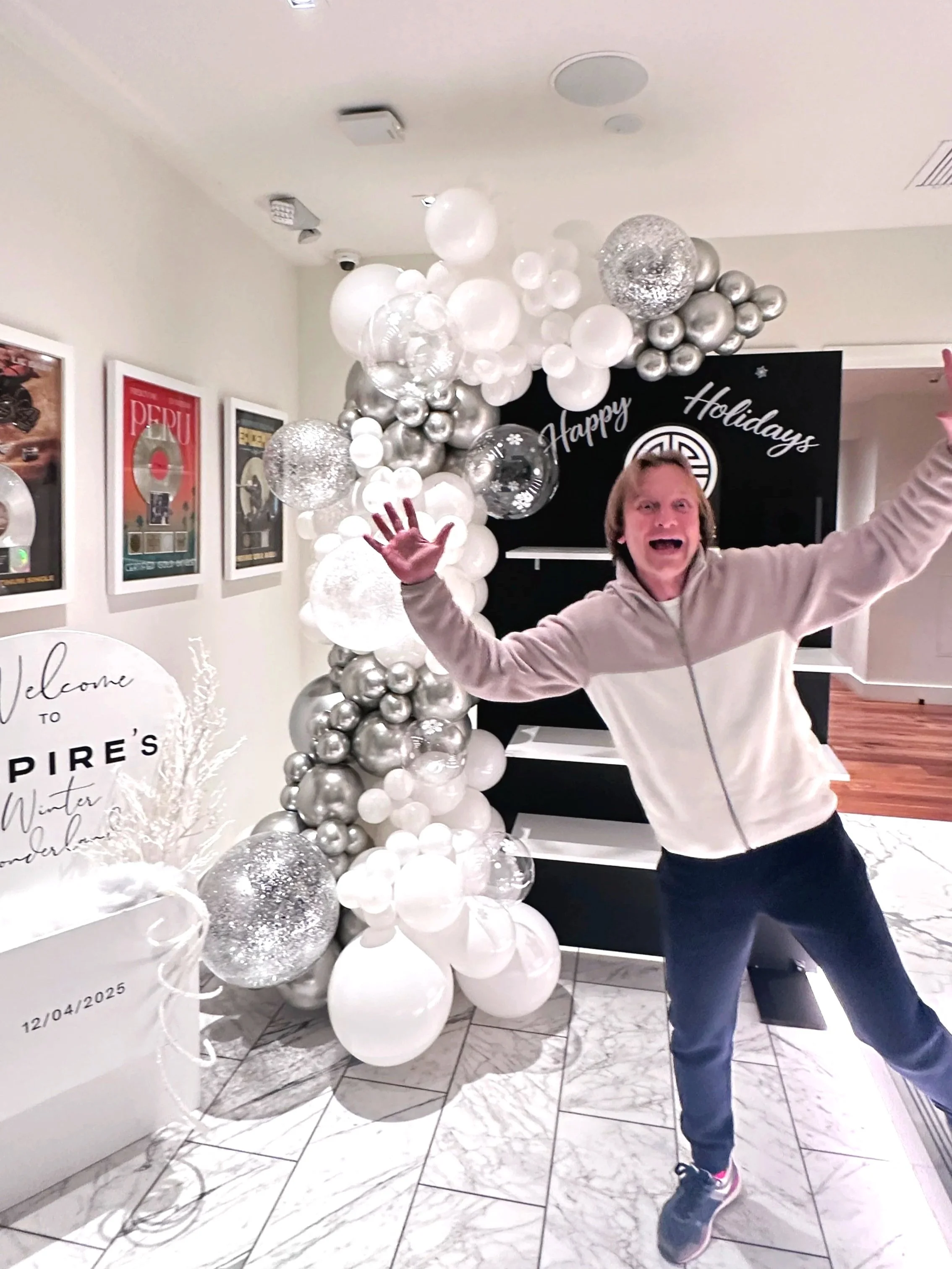 Corporate Holiday Balloon Décor | San Francisco Winter Wonderland