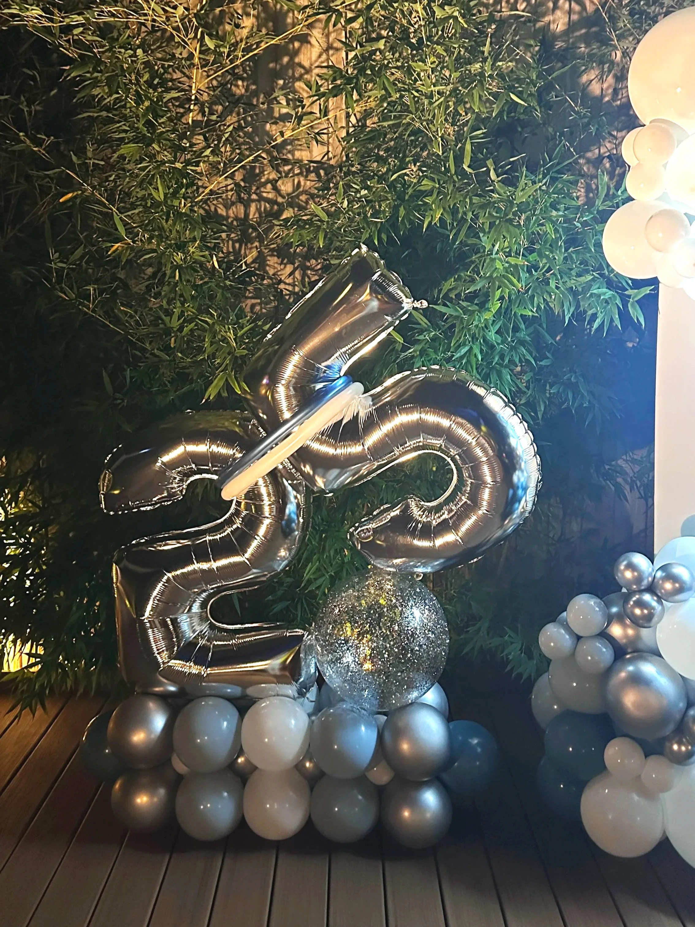 25th Birthday Balloon Décor | San Francisco Party Design