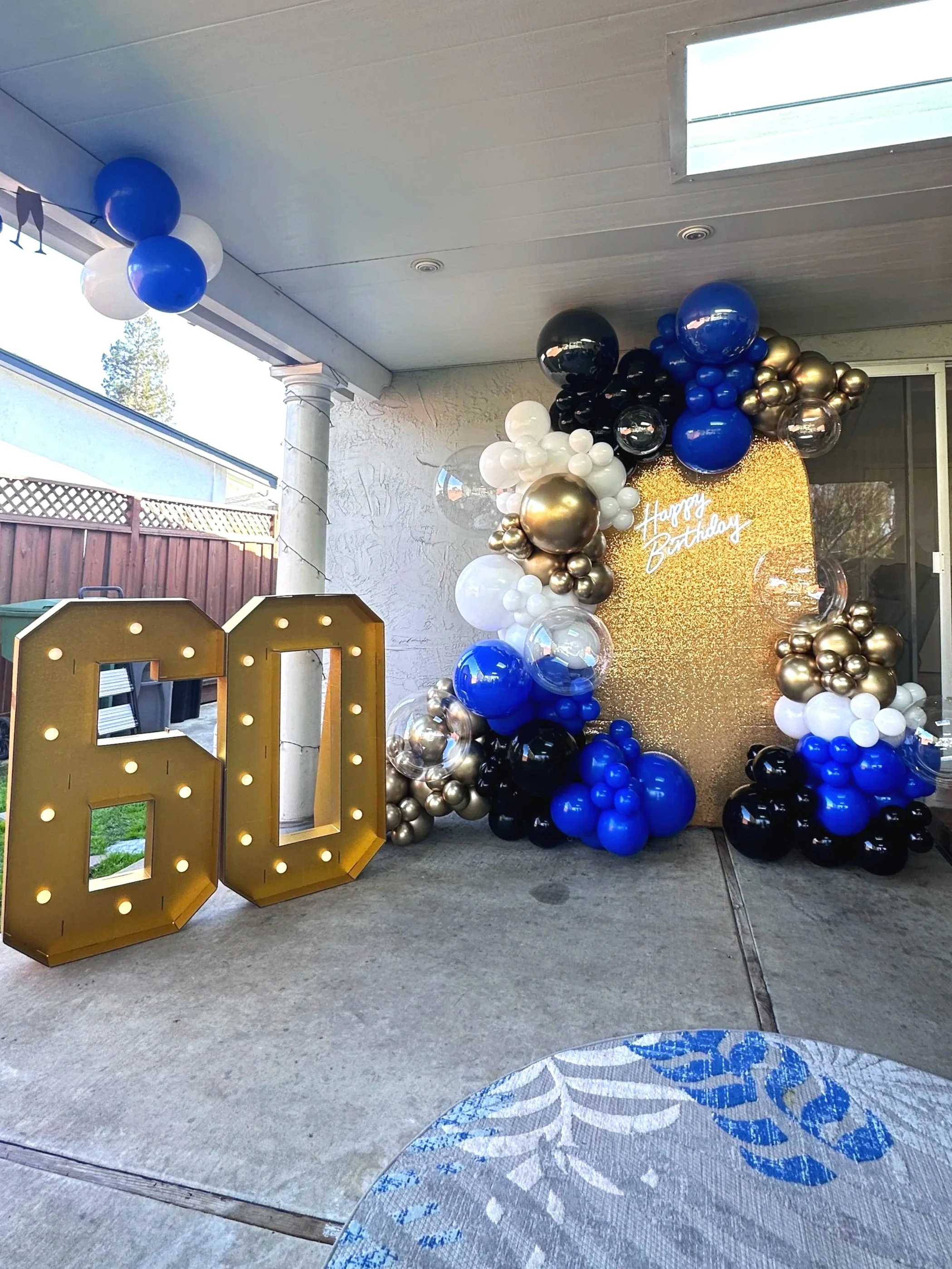 60th Birthday Balloon Decor | Santa Clara