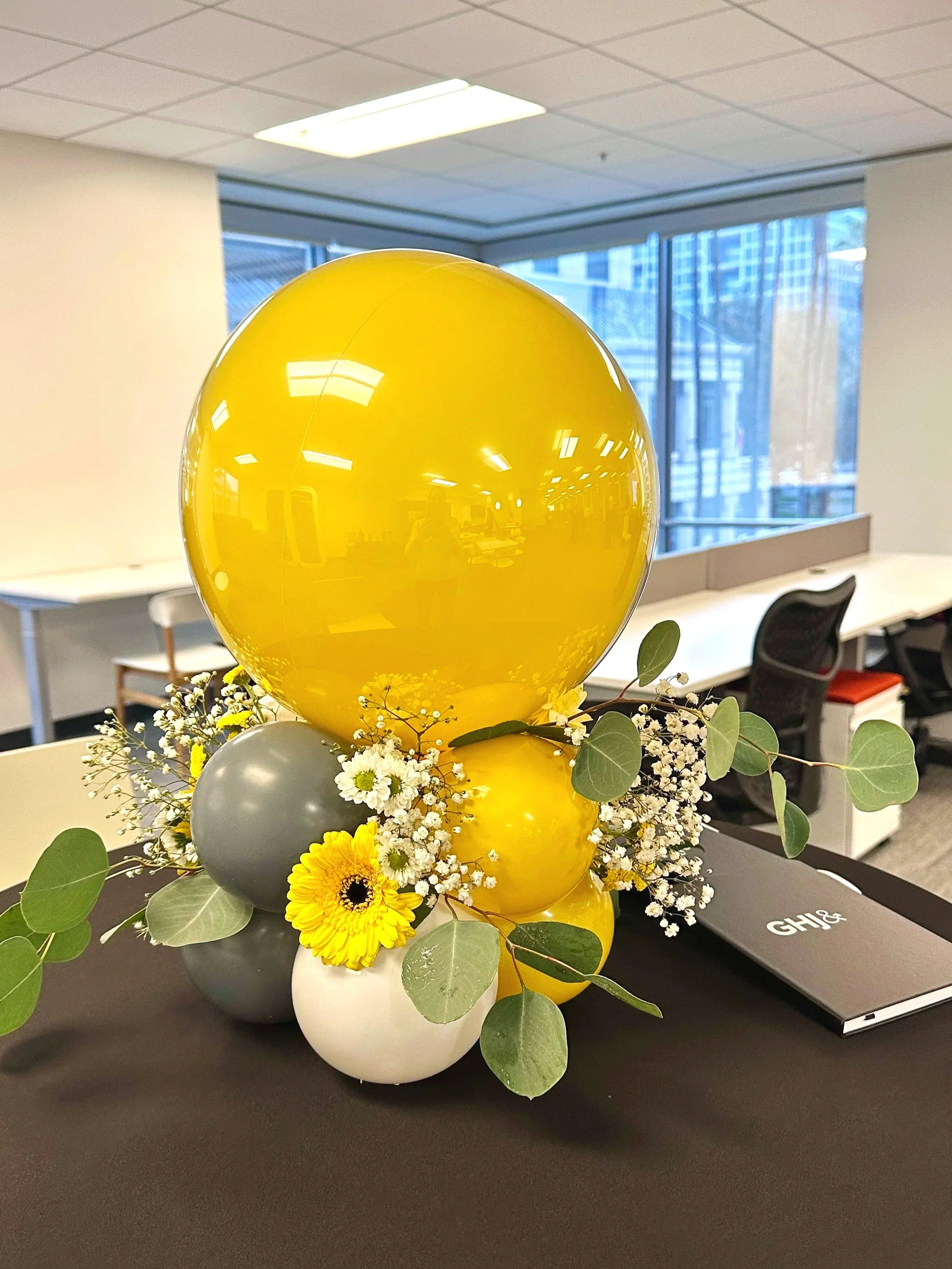 Corporate Balloon & Floral Centerpieces | Office Decor Bay Area