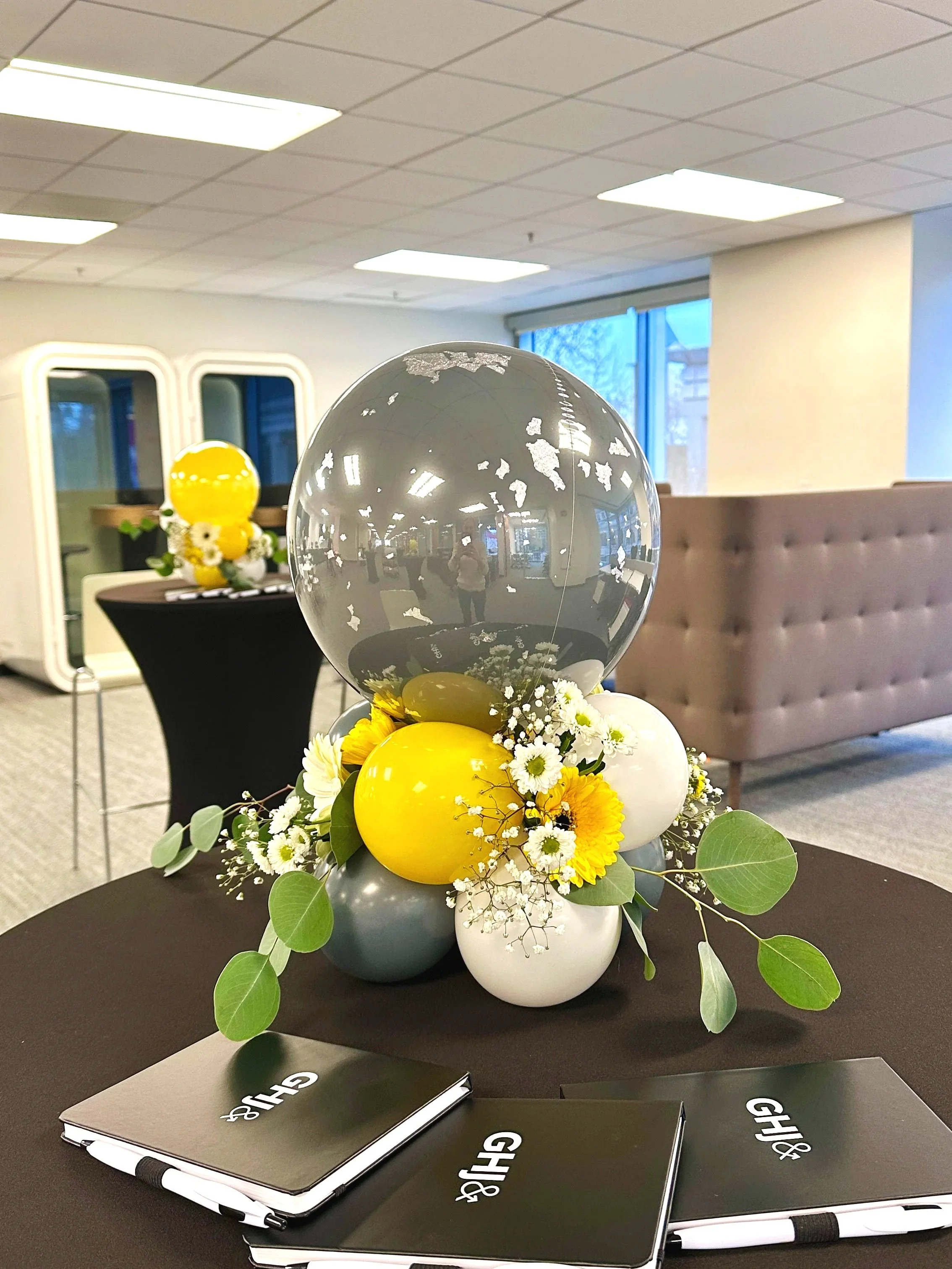 Corporate Balloon & Floral Centerpieces | Office Decor Bay Area