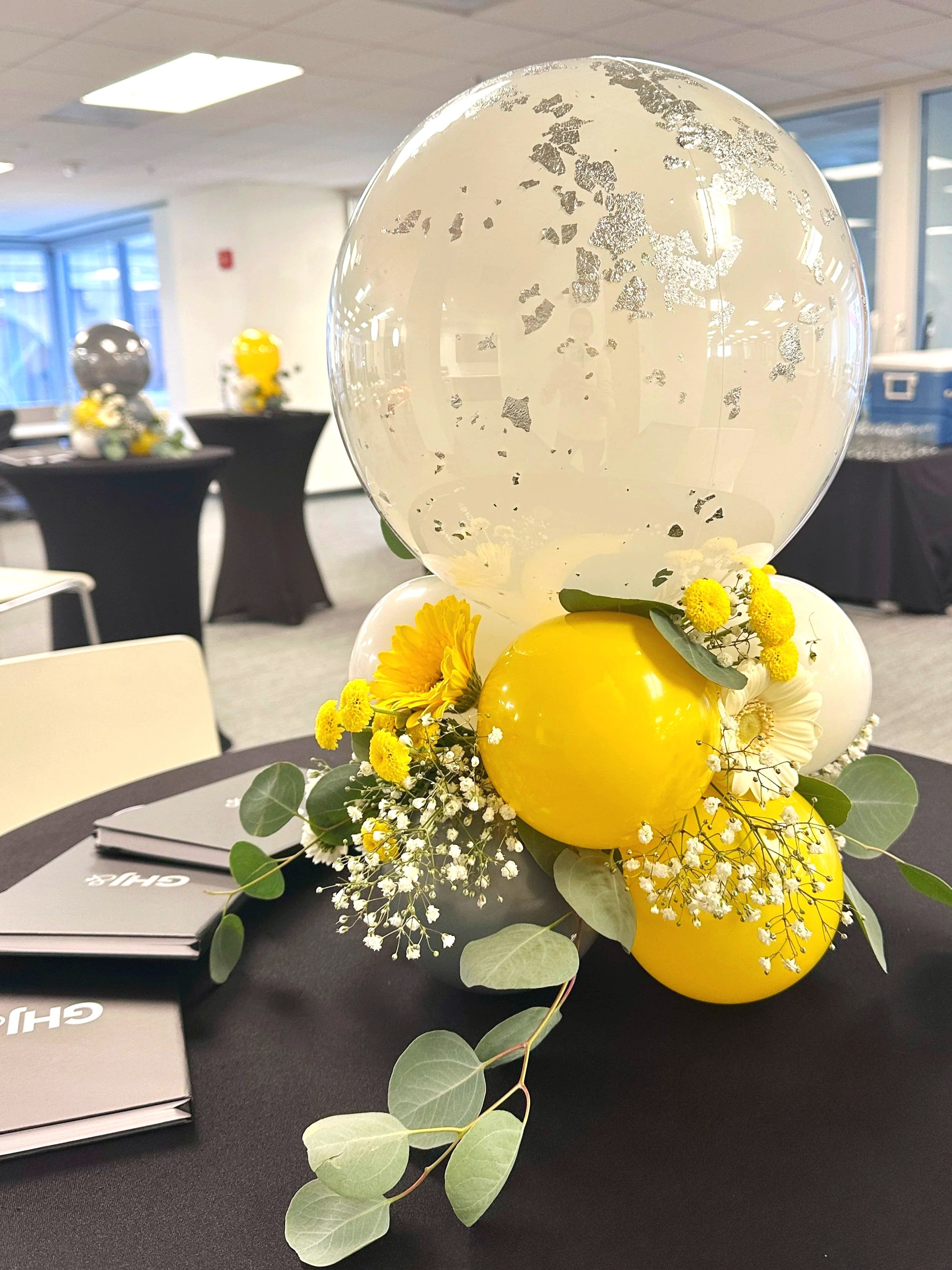 Corporate Balloon & Floral Centerpieces | Office Decor Bay Area