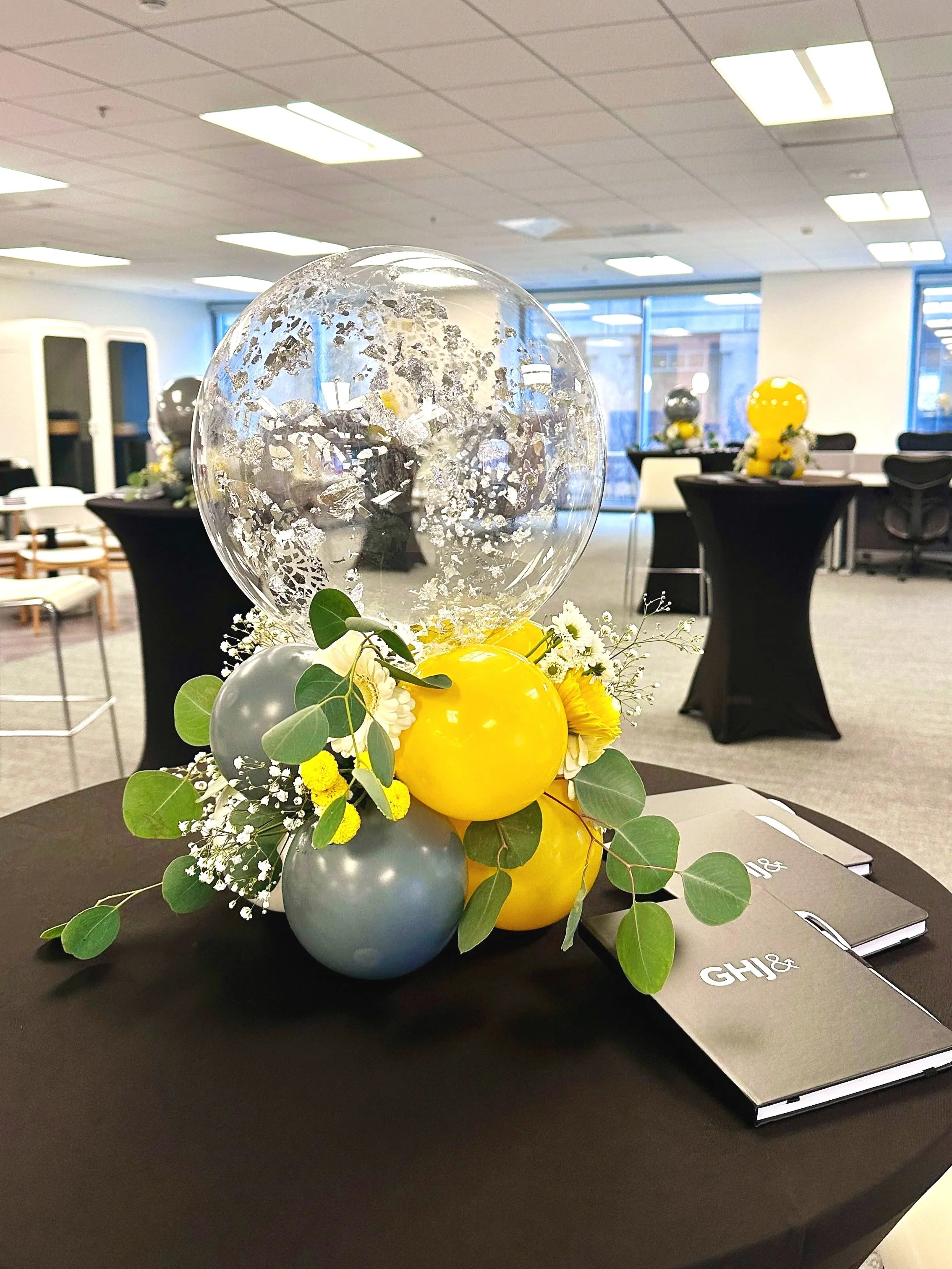 Corporate Balloon & Floral Centerpieces | Office Decor Bay Area