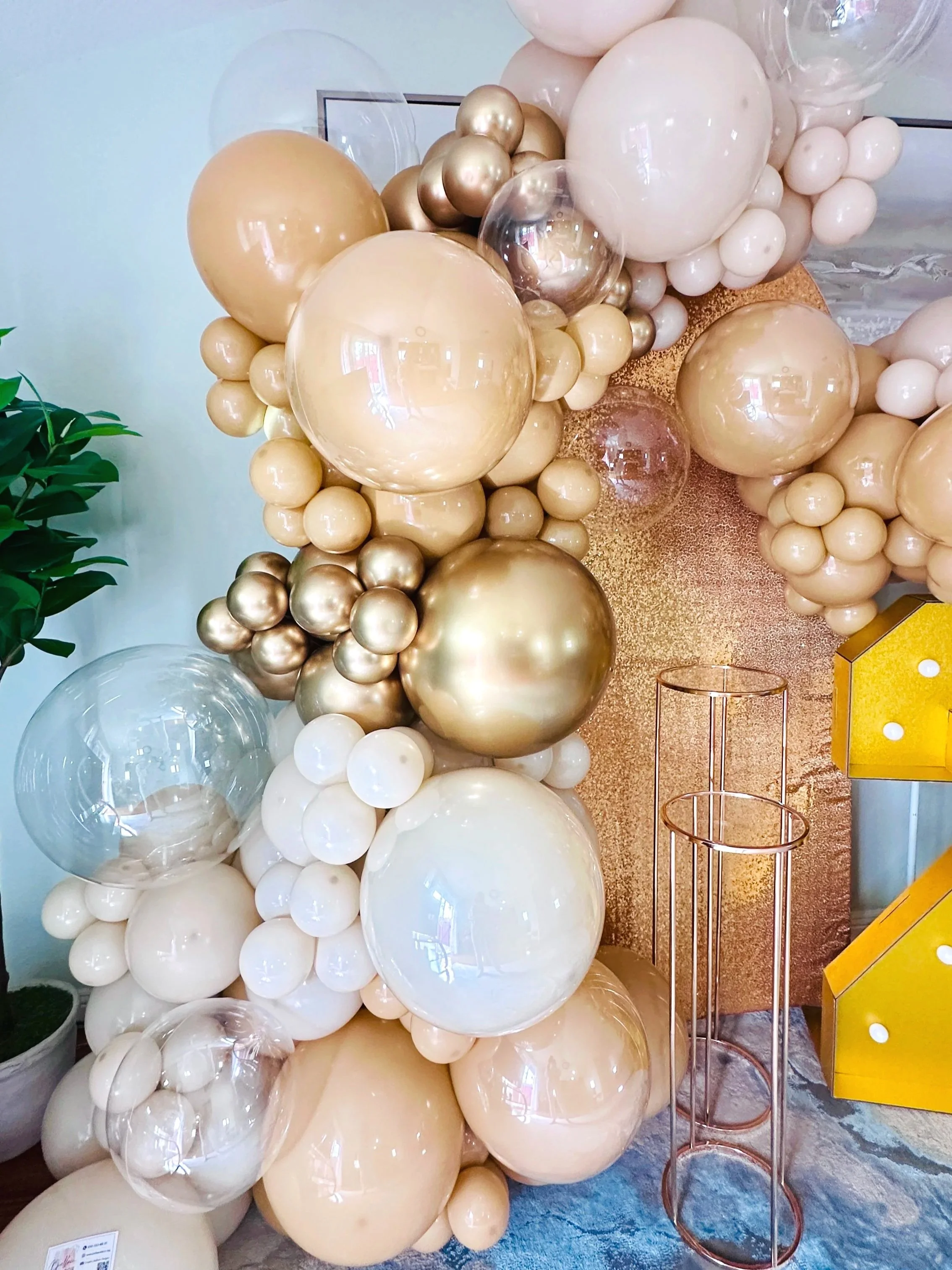 25th Birthday Party Decor in Santa Clara | Luxury Balloon Event Design