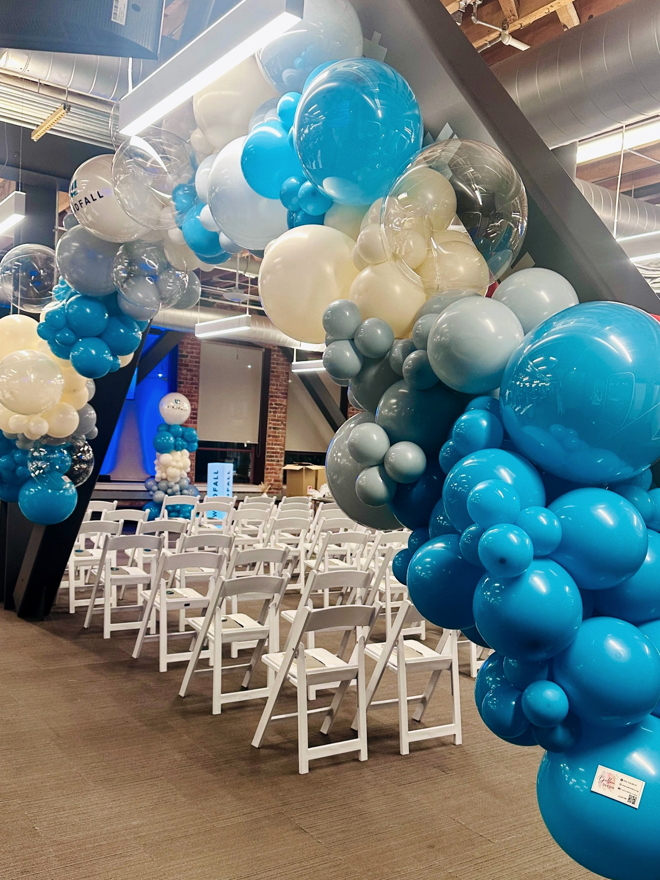 Luxury Corporate Event Entrance Decor | Balloon Arches & Columns San Francisco