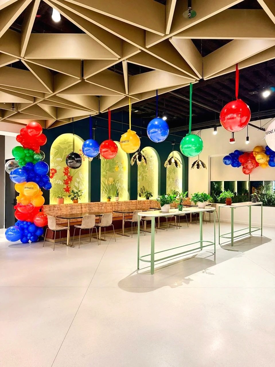 Google Product Launch Decor in Santa Clara | Corporate Office Event Design