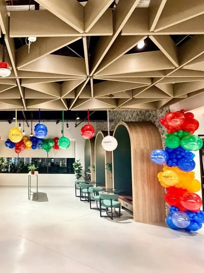 Google Product Launch Decor in Santa Clara | Corporate Office Event Design
