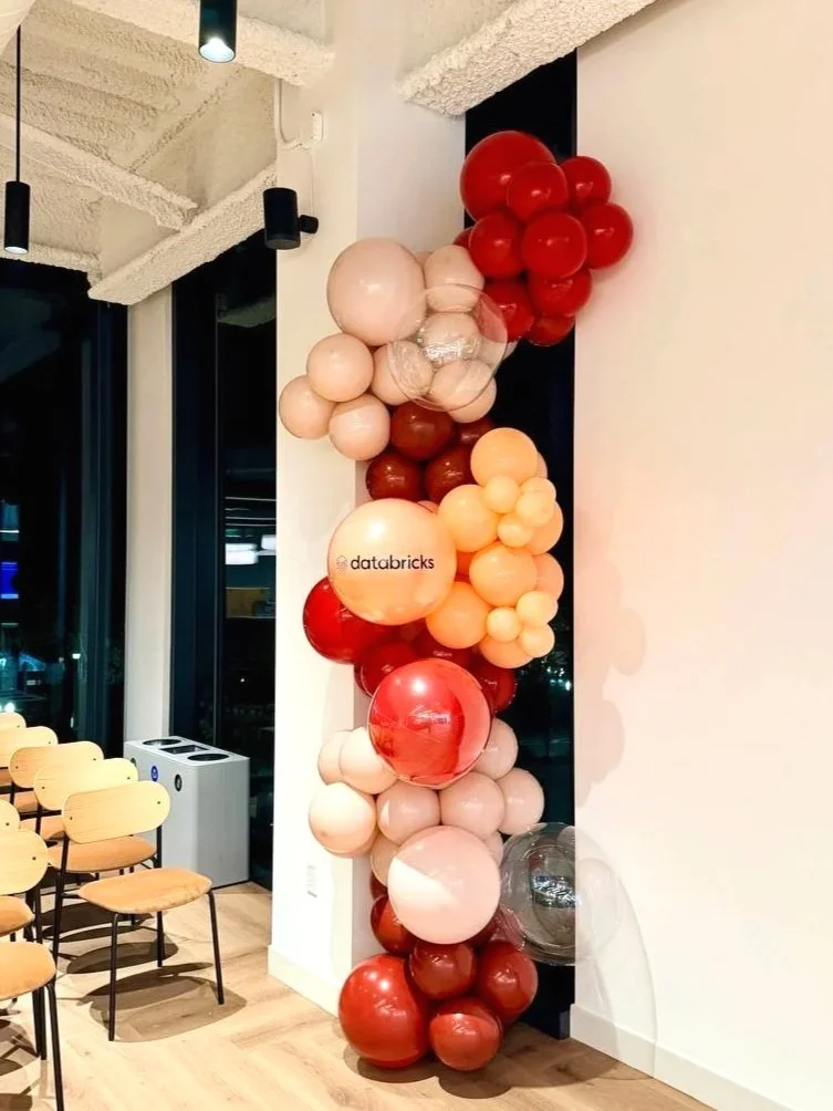 Databricks Corporate Event Decor in Silicon Valley | Conference Balloon Design Bay Area