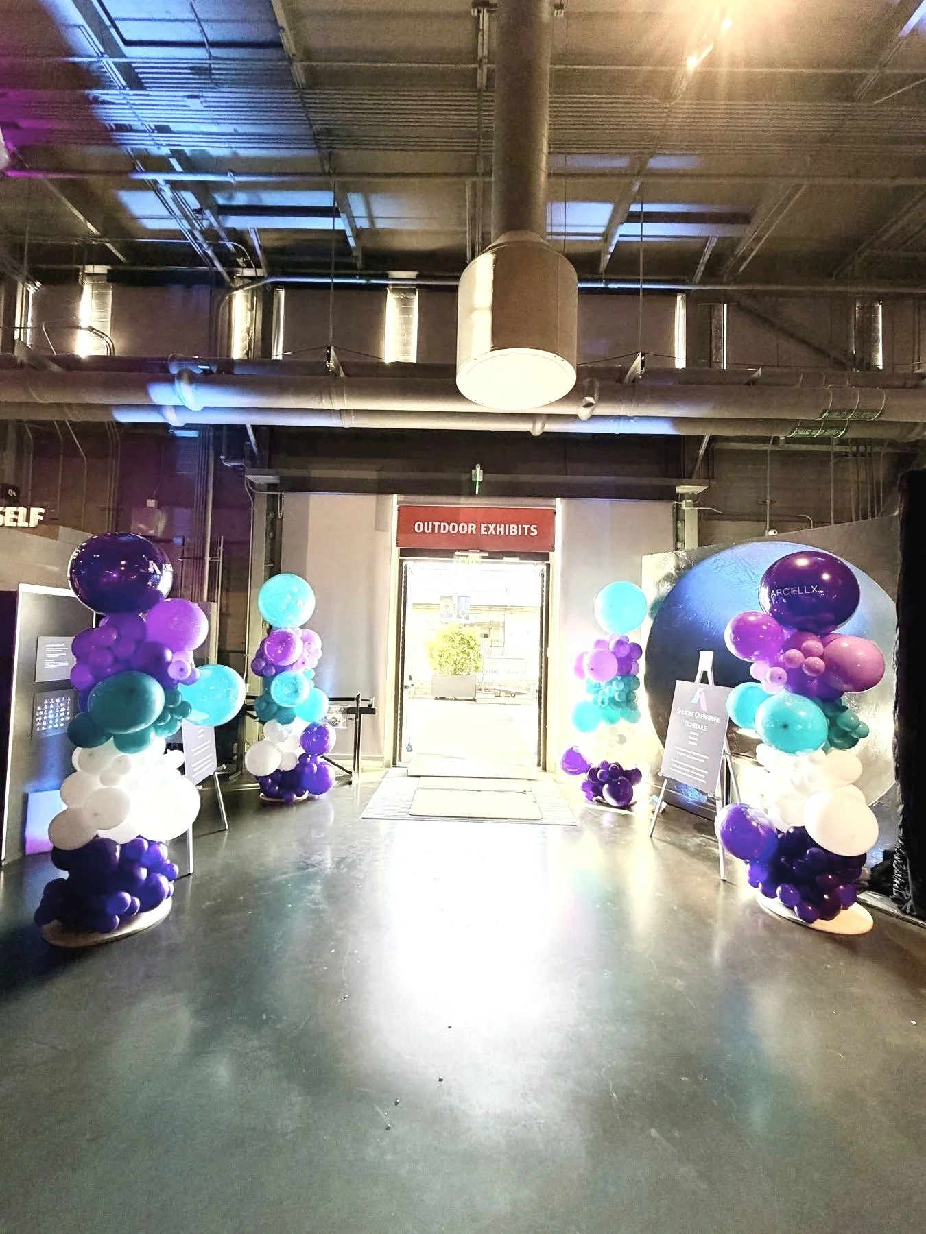 Arcellx Corporate Event Entrance Balloon Columns