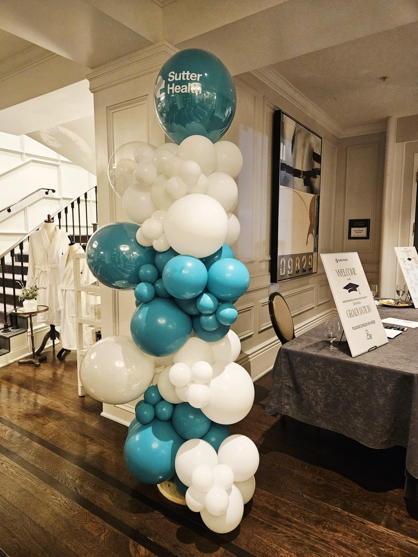 Sutter Health Leadership Event Reception Balloon Column