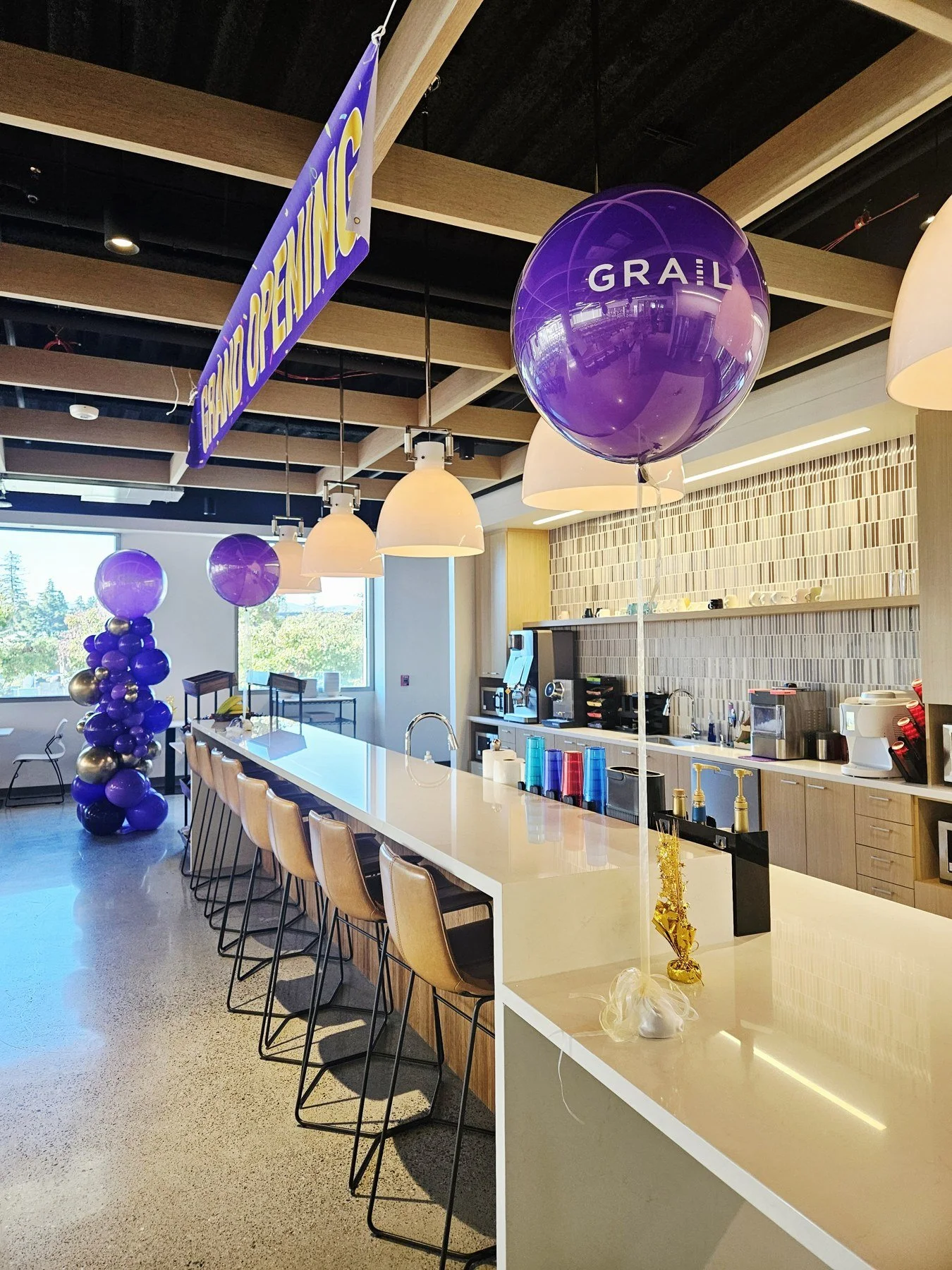 GRAIL Office Event Balloon Columns