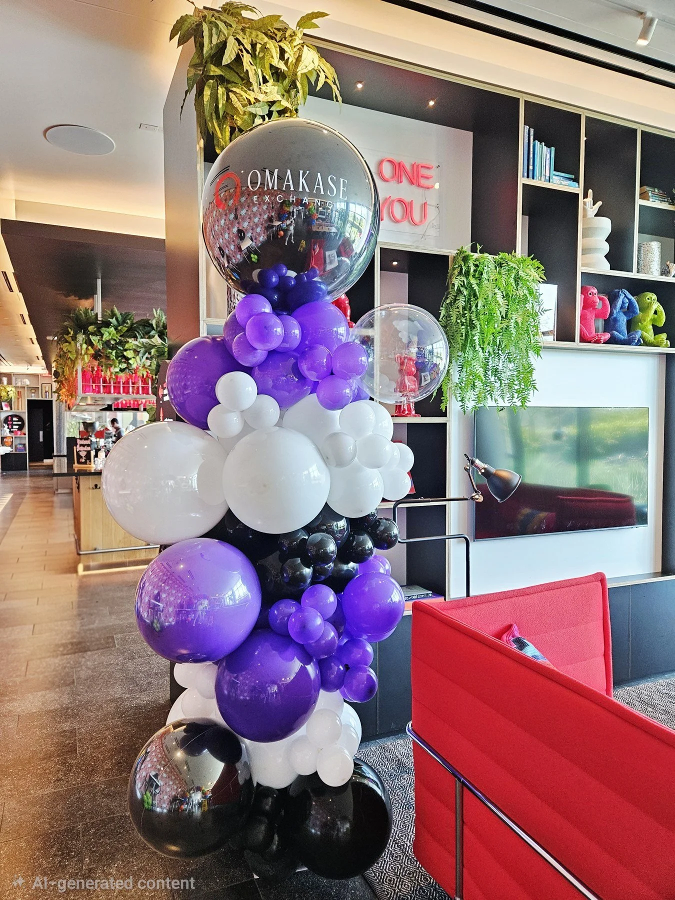 Omakase Exchange Corporate Event Balloon Column
