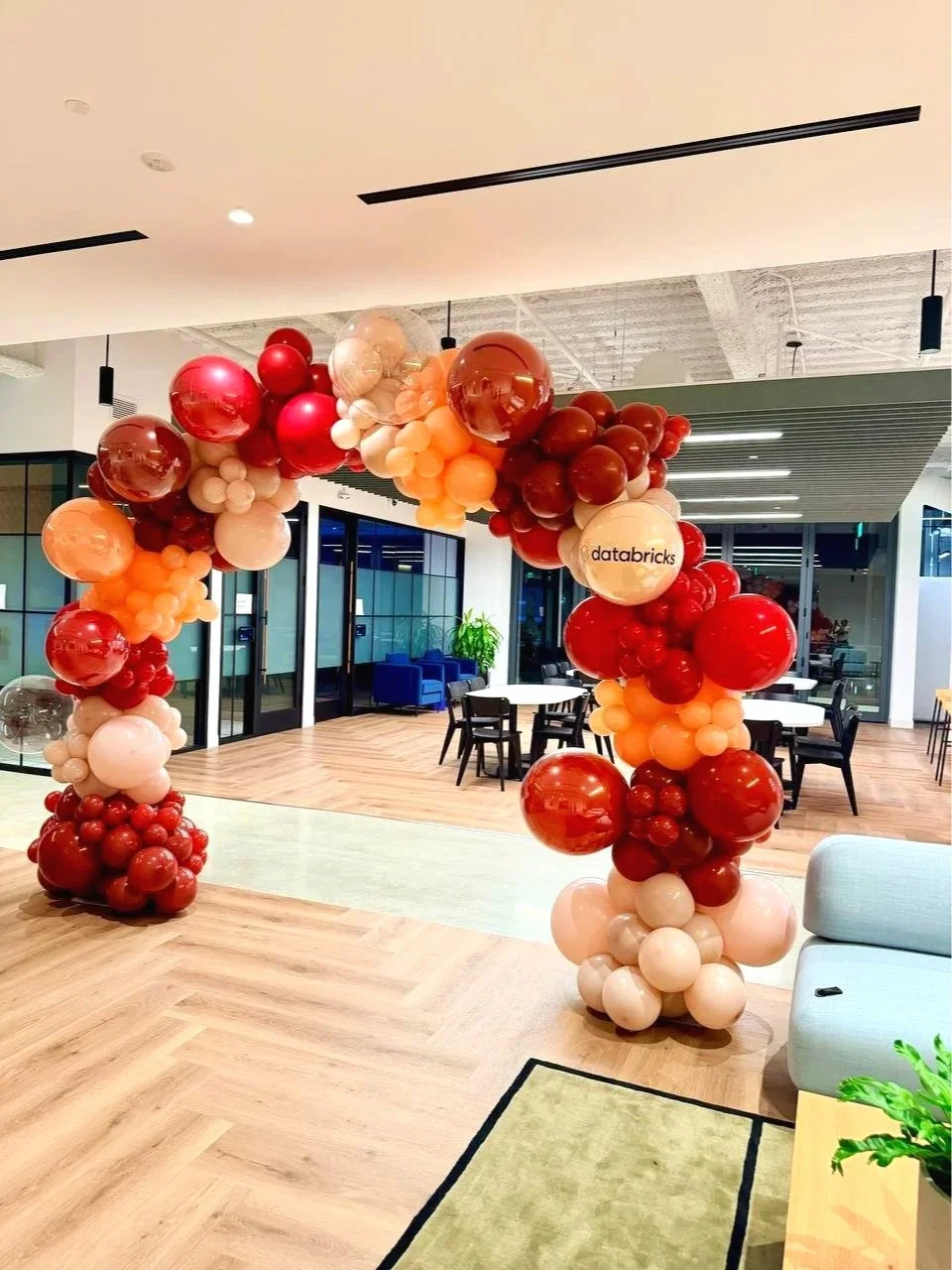 Databricks Corporate Event Decor in Silicon Valley | Conference Balloon Design Bay Area