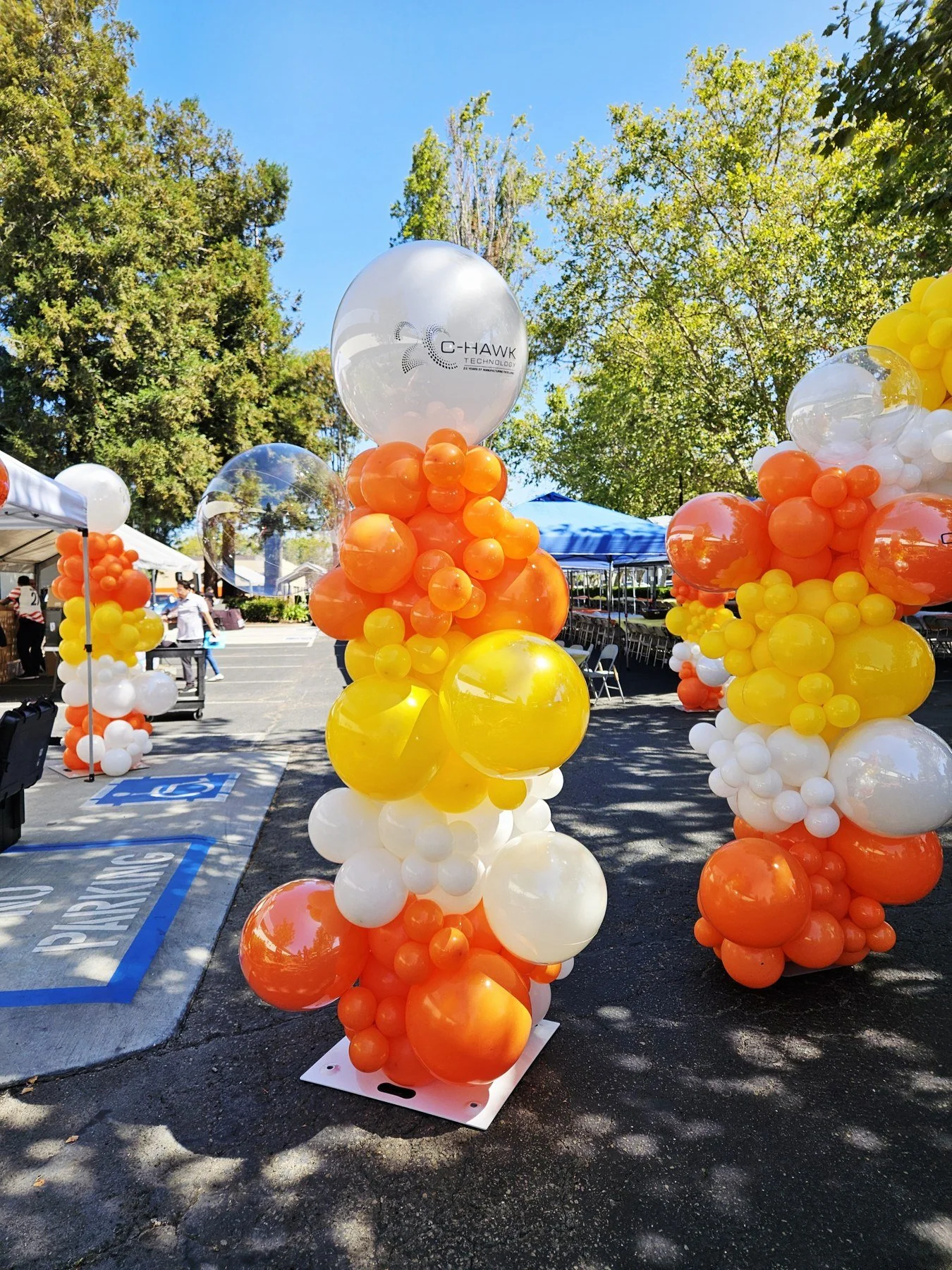 C-Hawk Technology Corporate Event Balloon Column