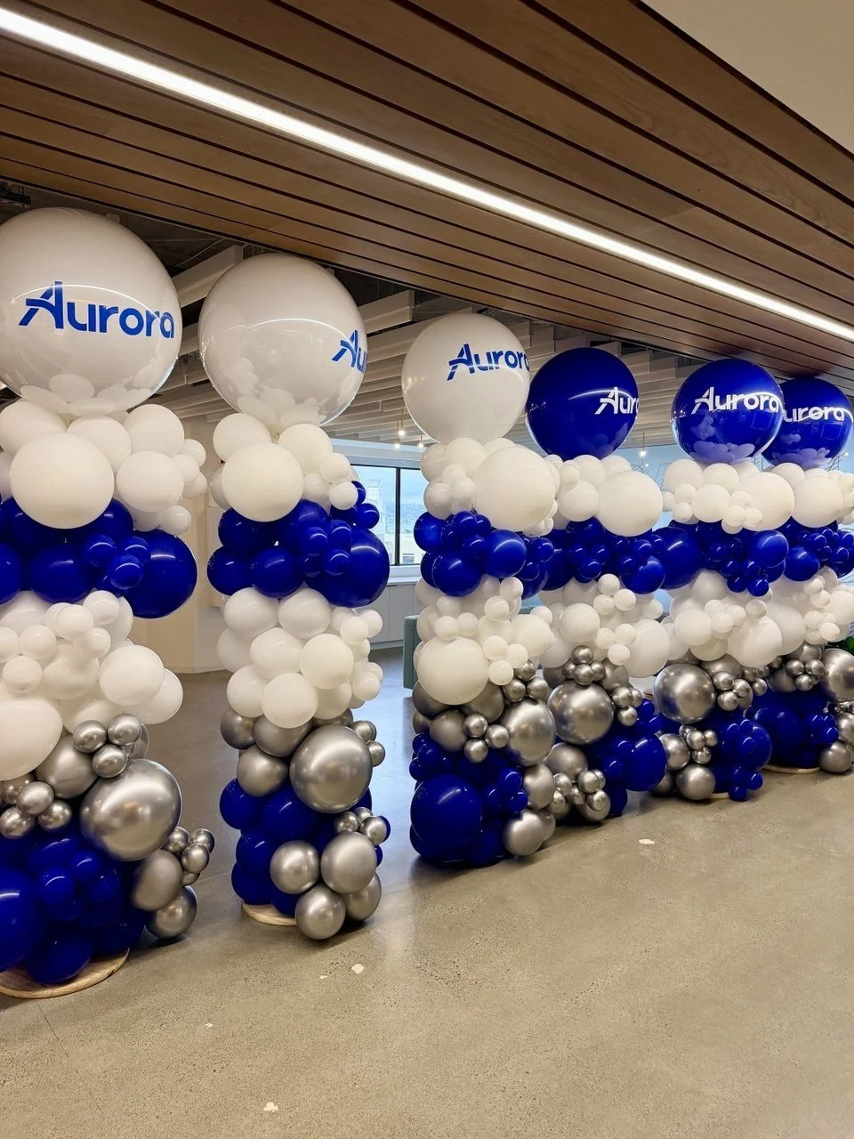 Aurora Innovation Corporate Event Balloon Columns
