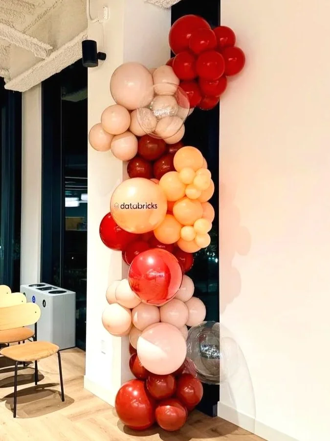 Databricks Corporate Event Decor in Silicon Valley | Conference Balloon Design Bay Area