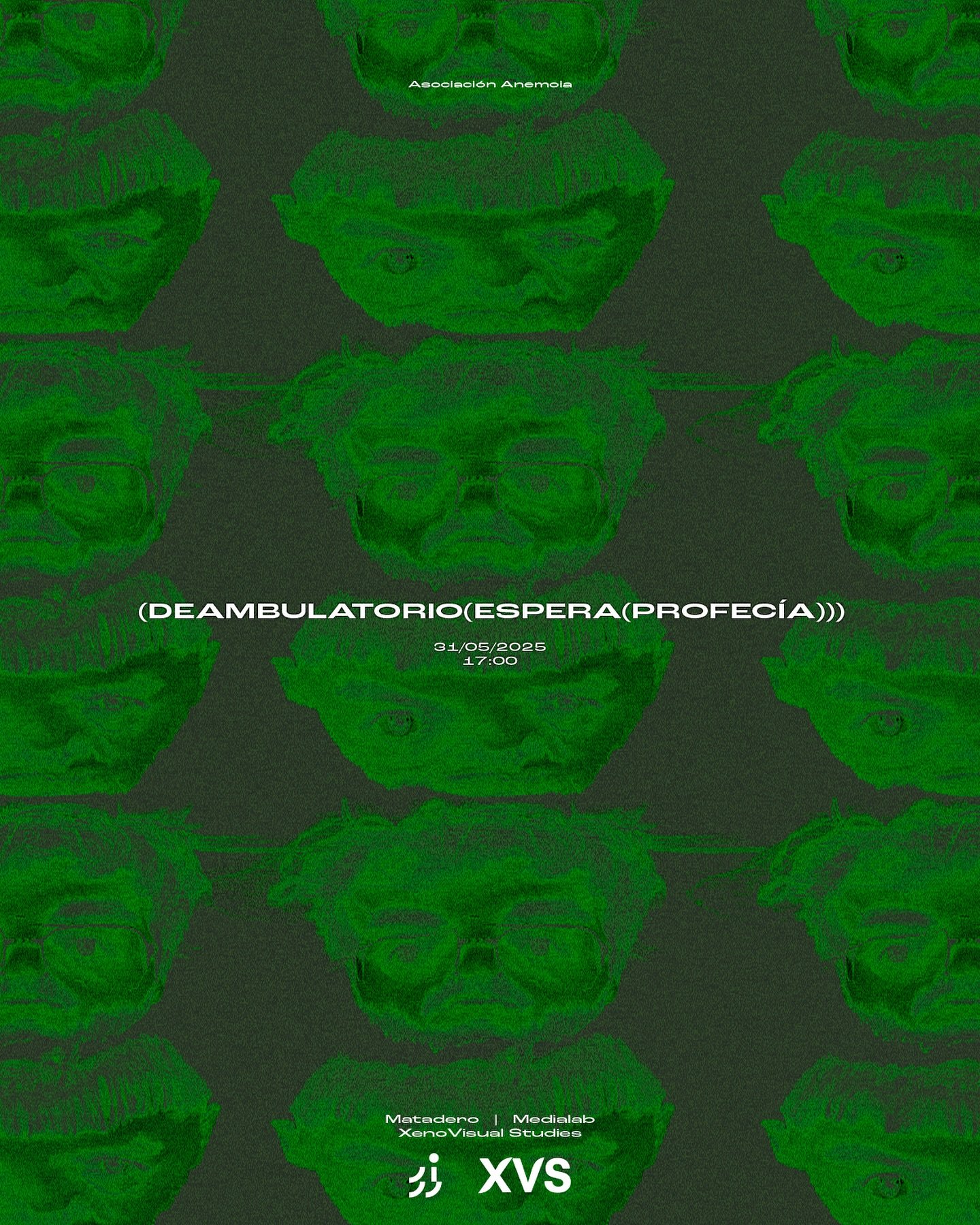 (DEAMBULATORIO(ESPERA(PROFEC&Iacute;A))). 
Asociaci&oacute;n Anemoia, de la mano con las chicas de @xenovisualstudies en Matadero, Madrid. 

Nuevas profec&iacute;as.