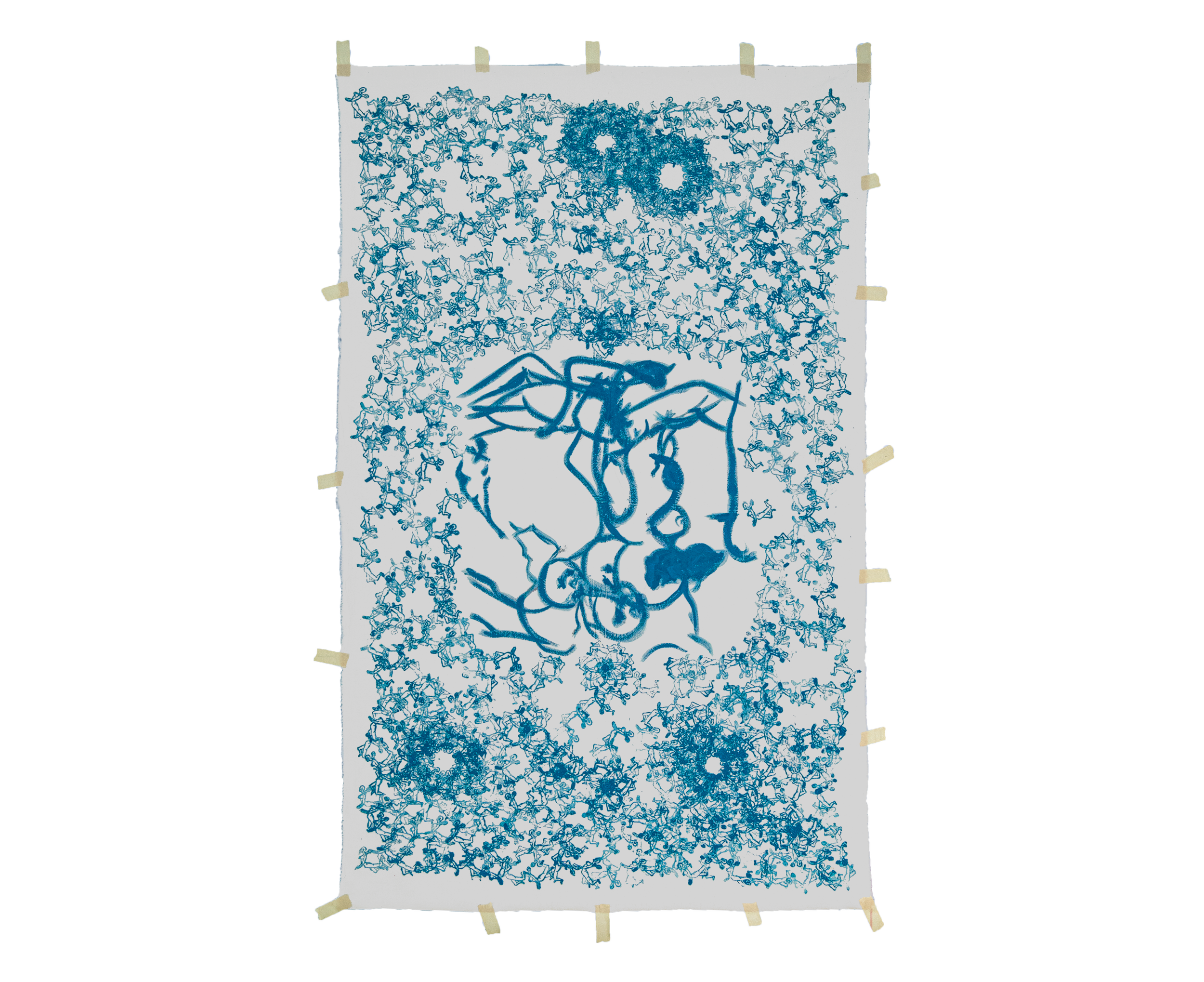 NF2 (NuevaFigura), 2025.
Acrílico sobre algodón. 150 x 100 cm.