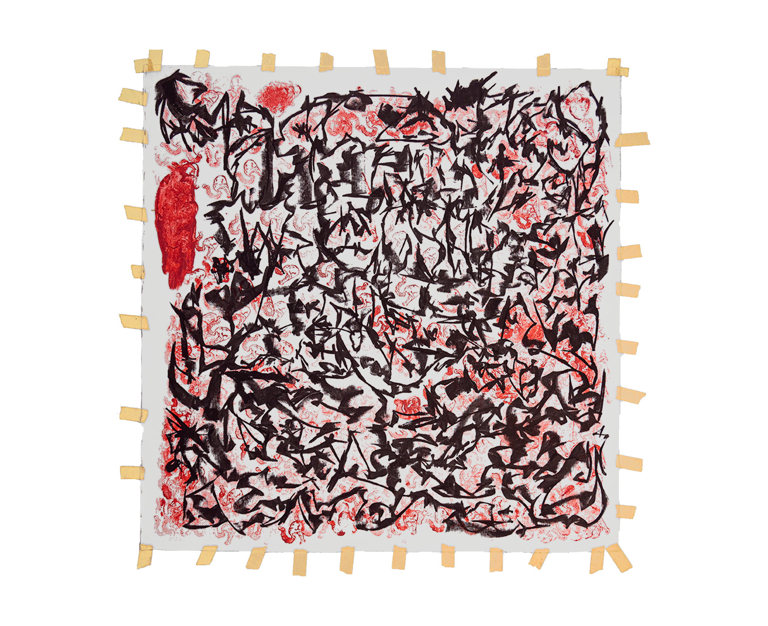 ET2 (EcosistemaTurbio), 2026.
Acrílico sobre lienzo. 95 x 95 cm.