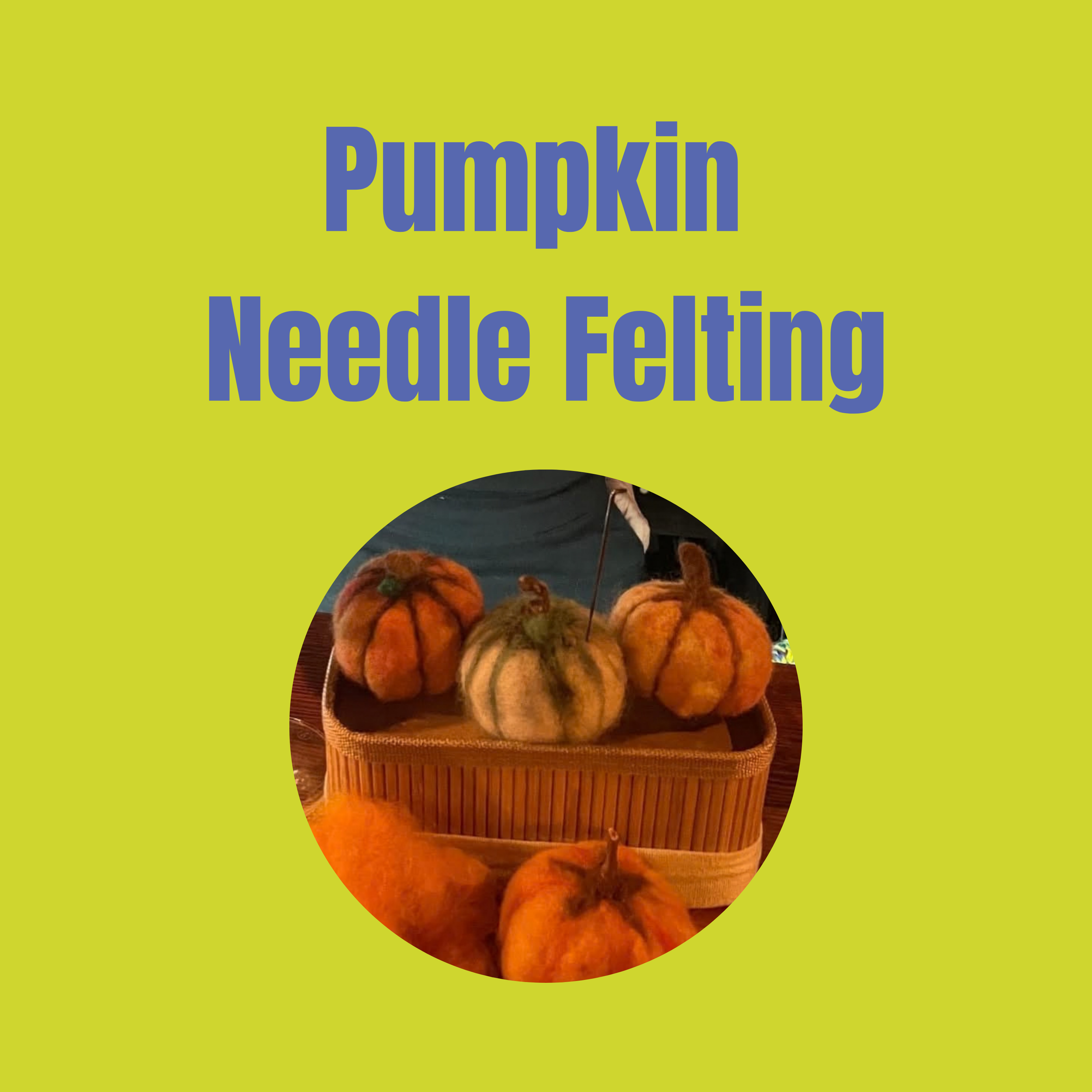 Pumpkin Needle Felting | Oct 17th, 2-4 PM
