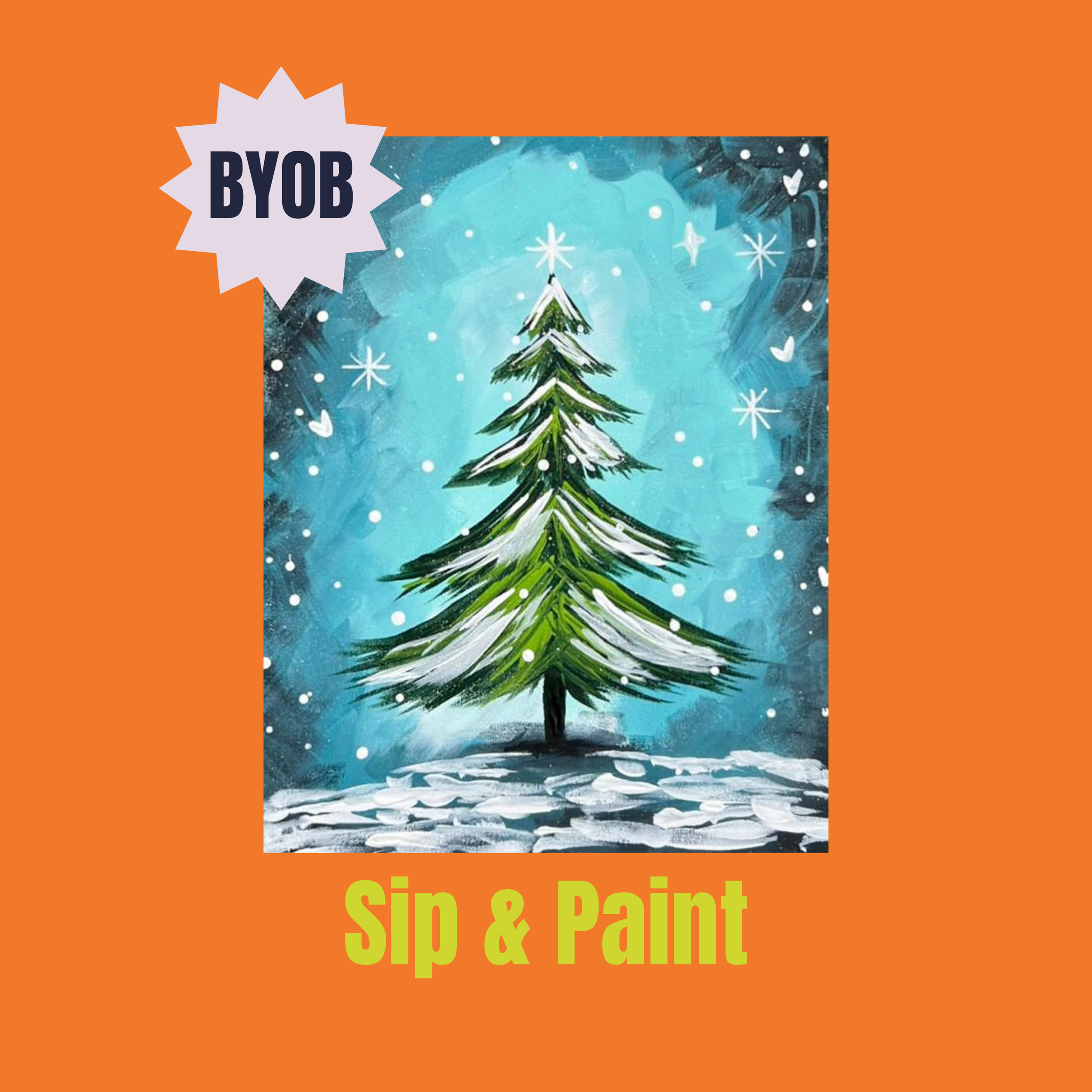 Sip & Paint: Magical Christmas Tree | Dec 10th, 7-9 PM