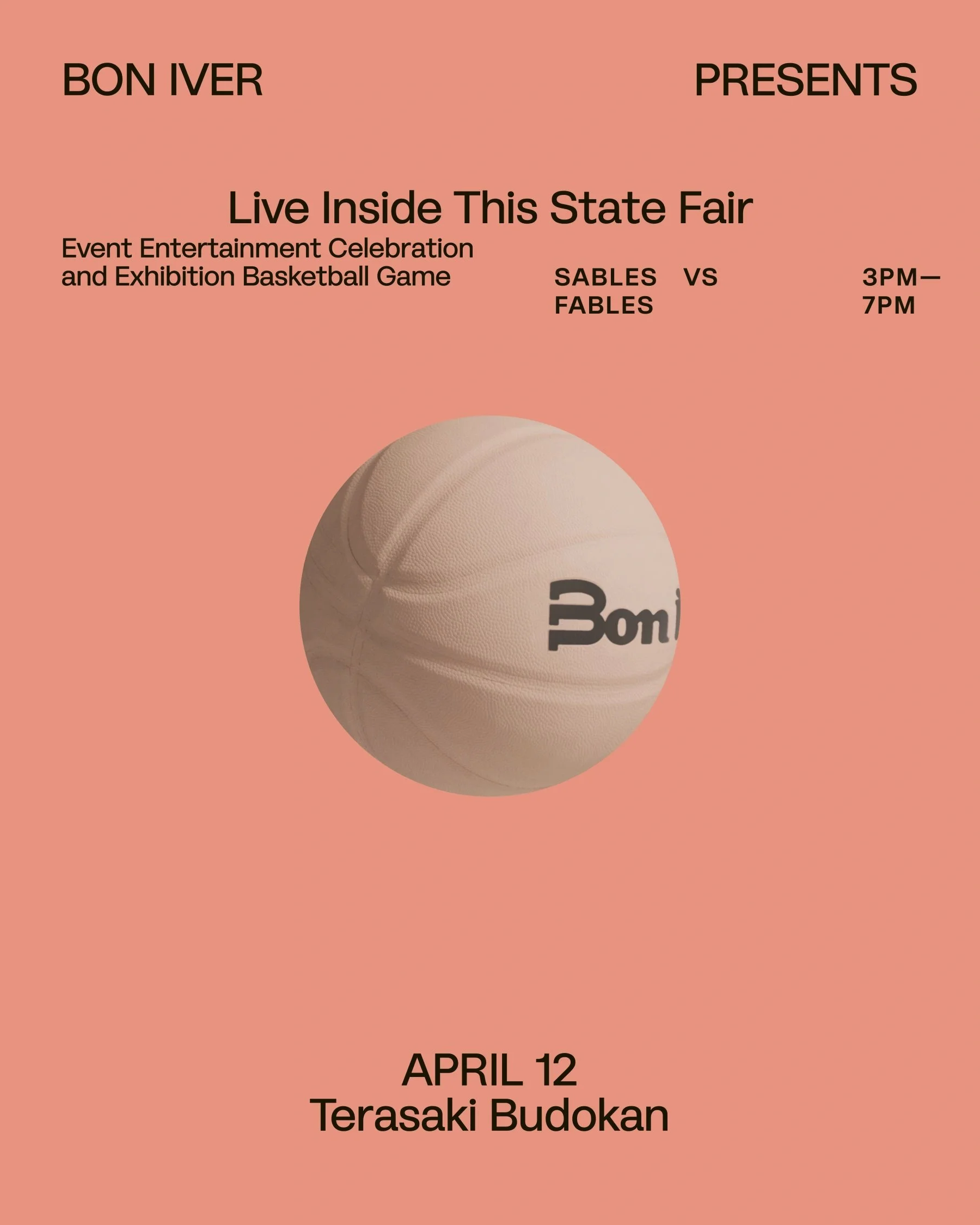 Bon Iver Live Inside This State Fair Event Flyer
