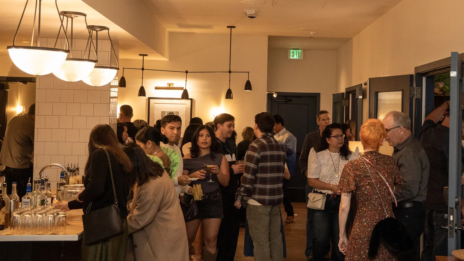 Guests filling the room at Prologue at PAMANA