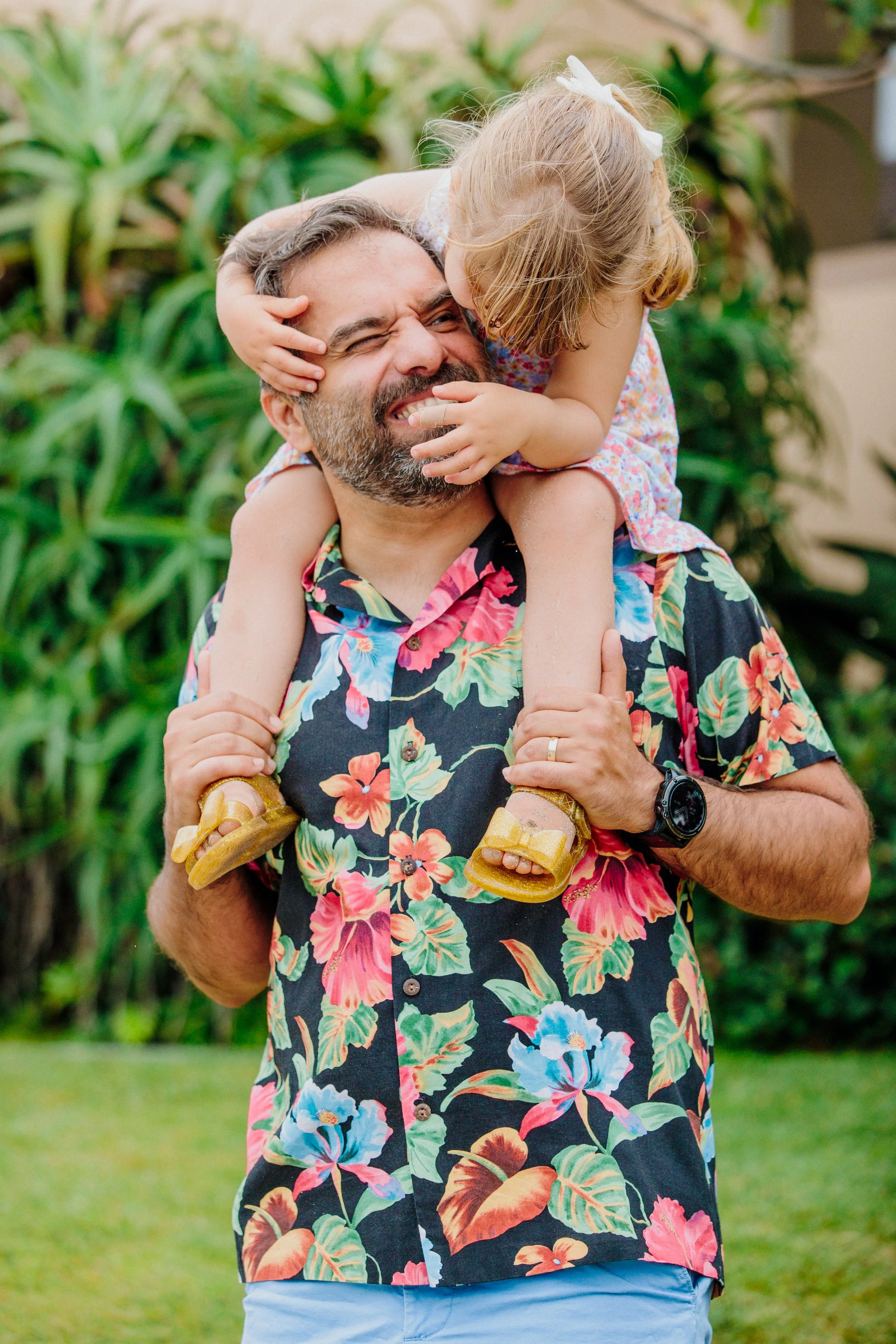 Candid moment during family session in La Jolla, CA.jpg
