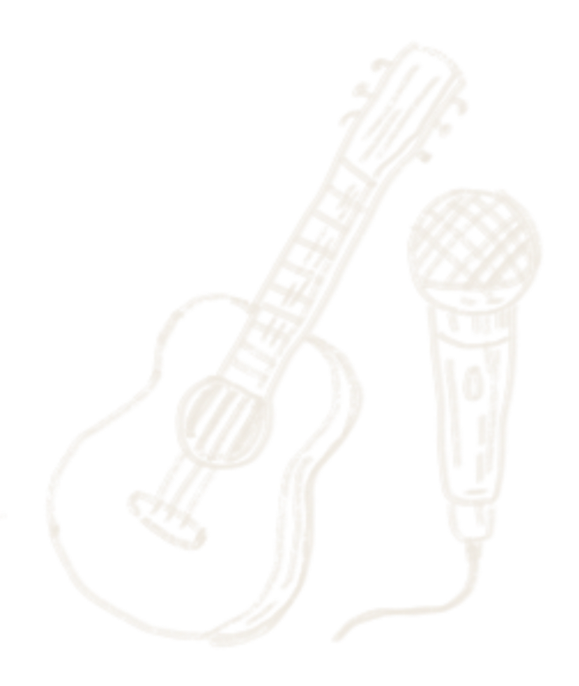 Outline drawing of a guitar and a microphone.