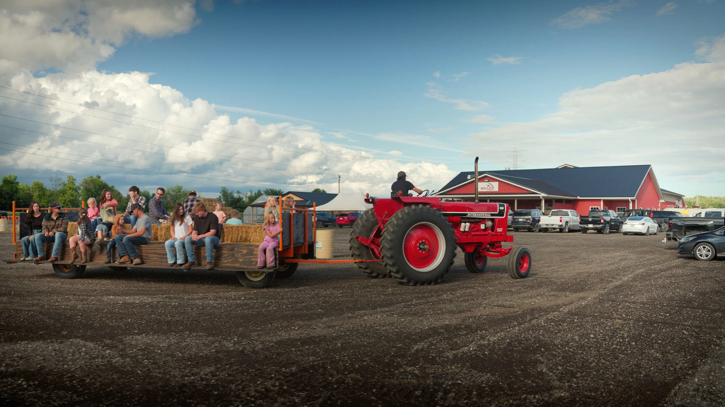 Wagon ride to the pumpkin patch, Armada Macomb County