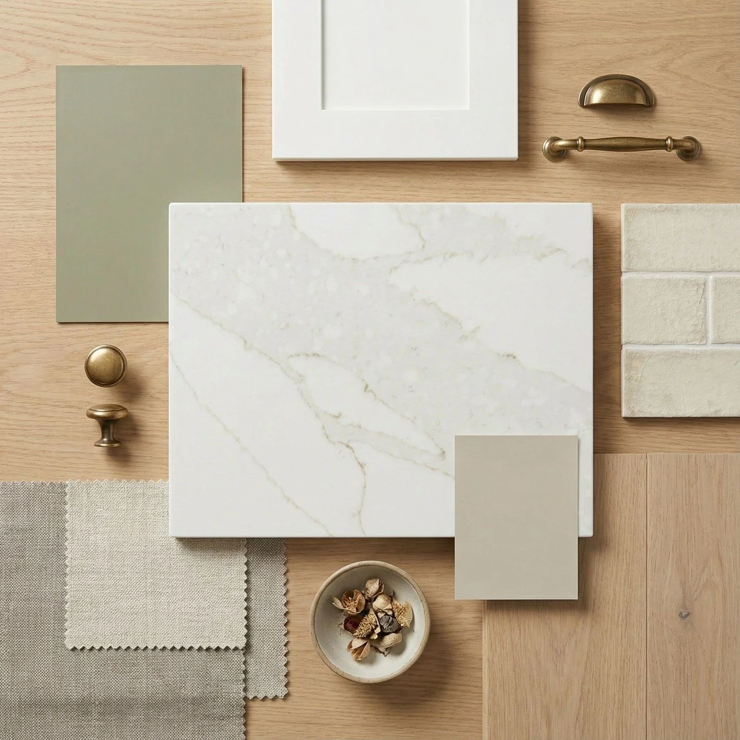 Calacatta Savannah features a warm white background accented with subtle taupe and soft gold veining, creating a refined Calacatta look with warmth and broad retail appeal. The gentle movement adds depth without overpowering the design.

&bull; 3cm t