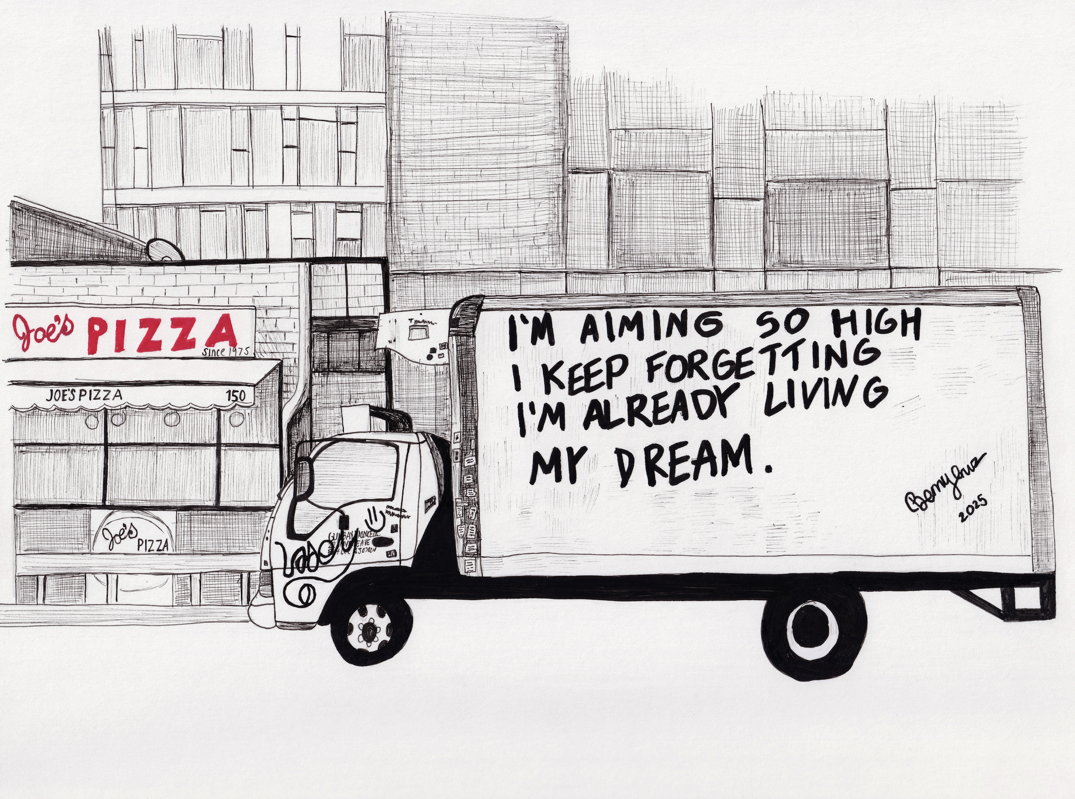 Joe's Pizza Truck Print