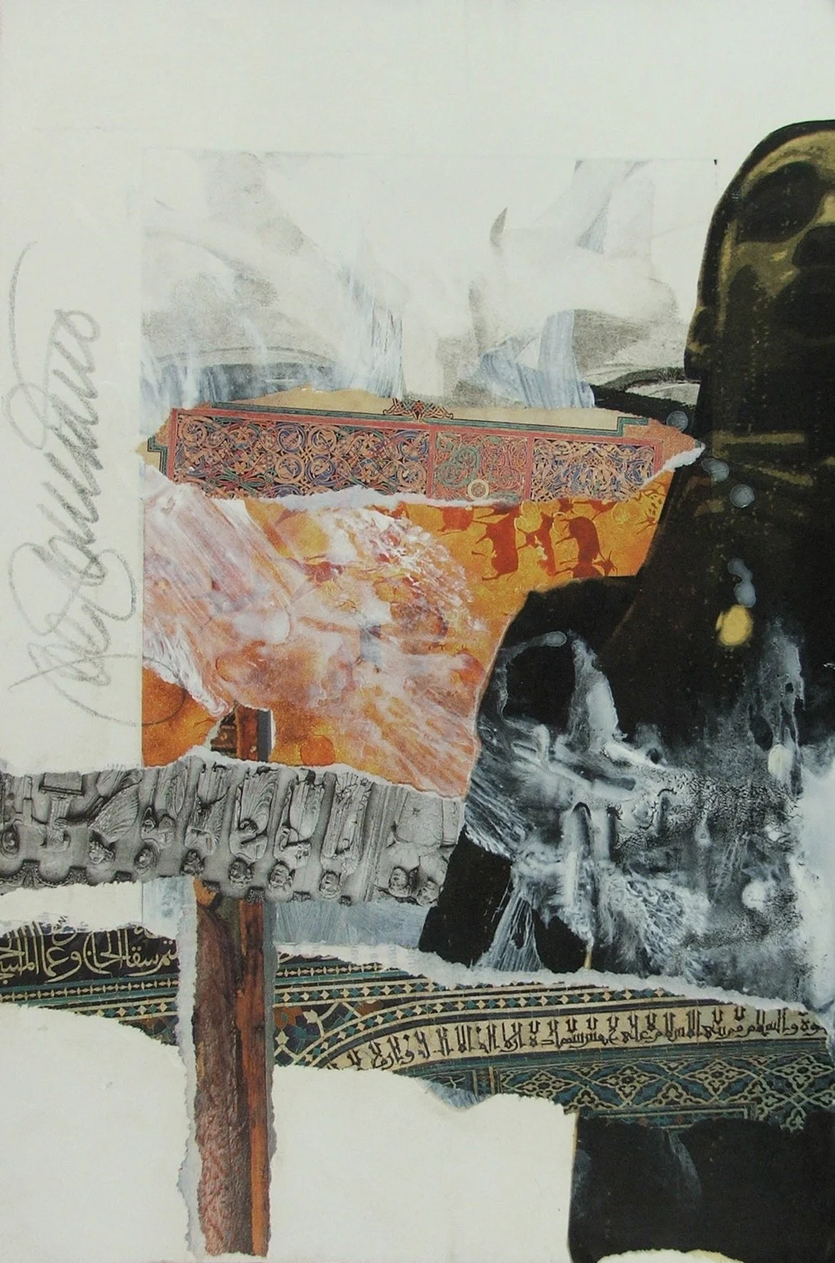 SINGER SLANT
Mixed media on Rives B.F.K.
11" x 15"
c. 2012