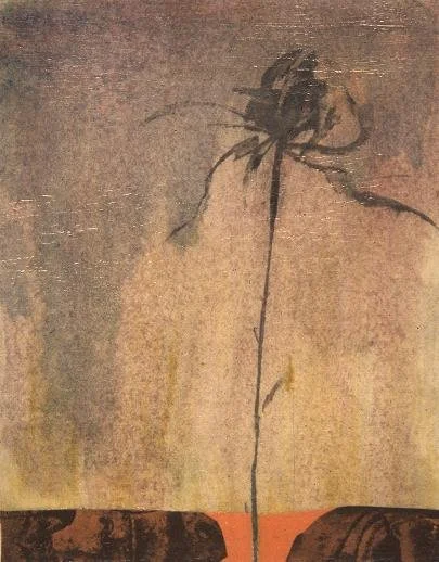 SOLO TEA ROSE
Monotype and collage on Arches
4" x 6"
c. 1995