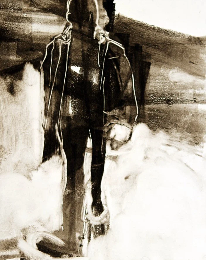 WALKING MAN
Monotype on Rives B.F.K.
11" x 15"
c. 2000