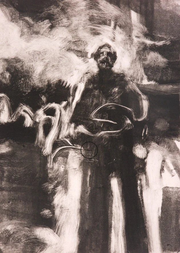 LAZARUS ARISE
Monotype on Rives B.F.K.
5" x 7"
c. 1999